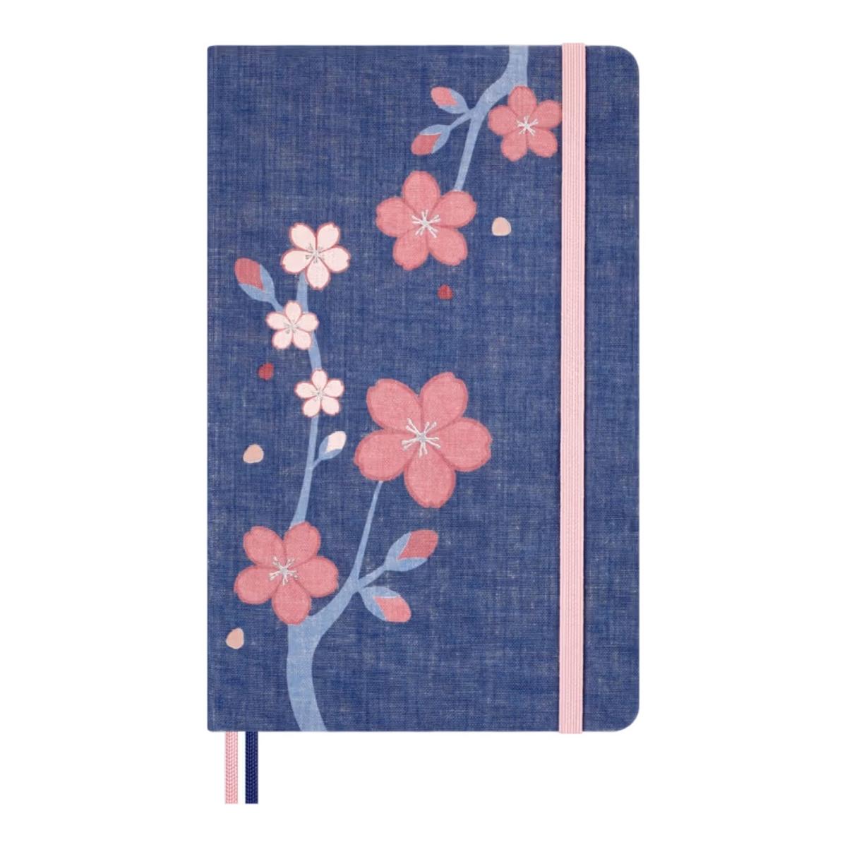 Imagen 0 de Cuaderno large hojas rayadas tapa dura edición limitada Sakura Moleskine multicolor