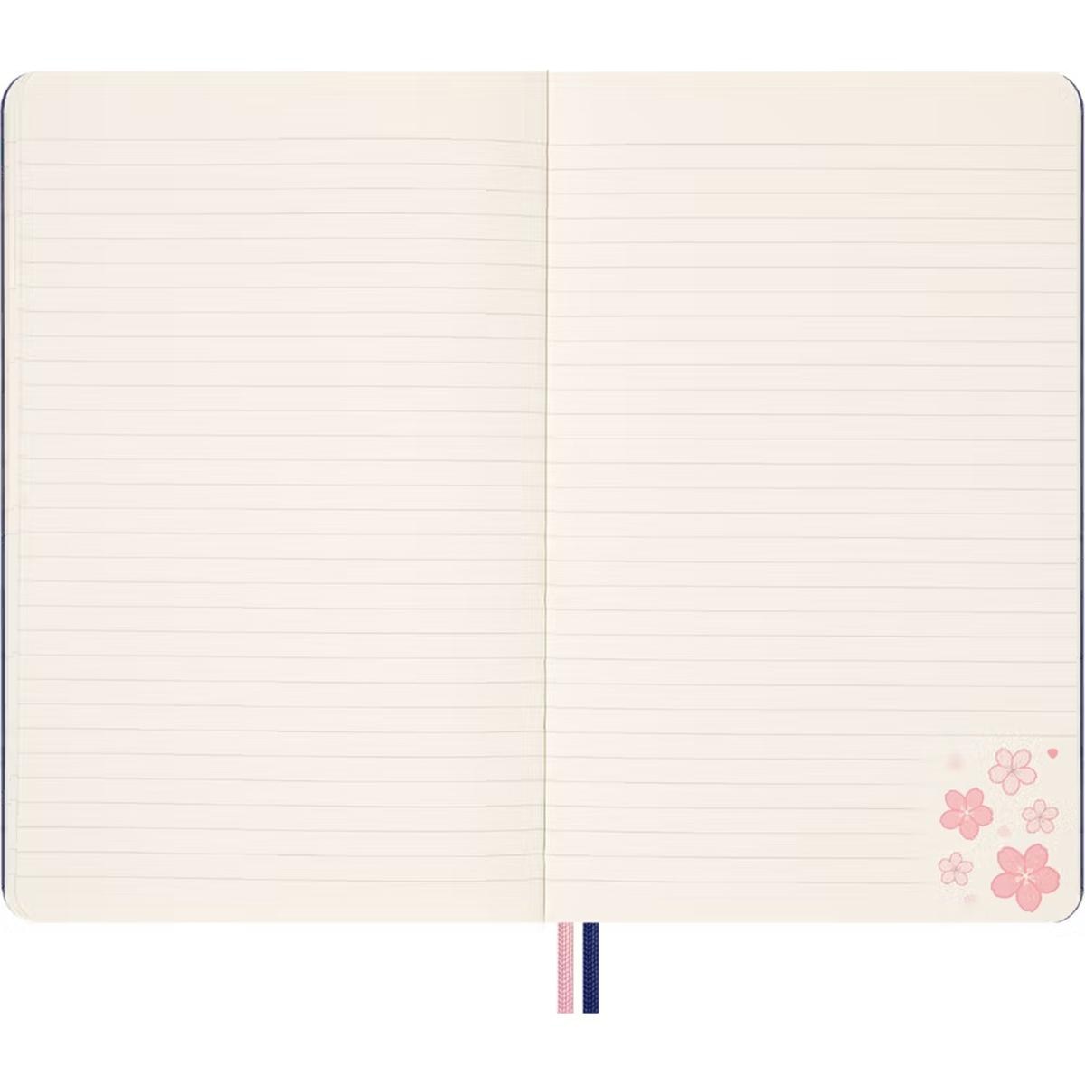 Cuaderno large hojas rayadas tapa dura edición limitada Sakura Moleskine multicolor Multicolor-3