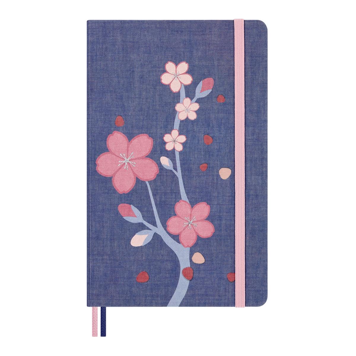 Imagen 0 de Cuaderno large hojas en blanco tapa dura edición limitada Sakura Moleskine multicolor