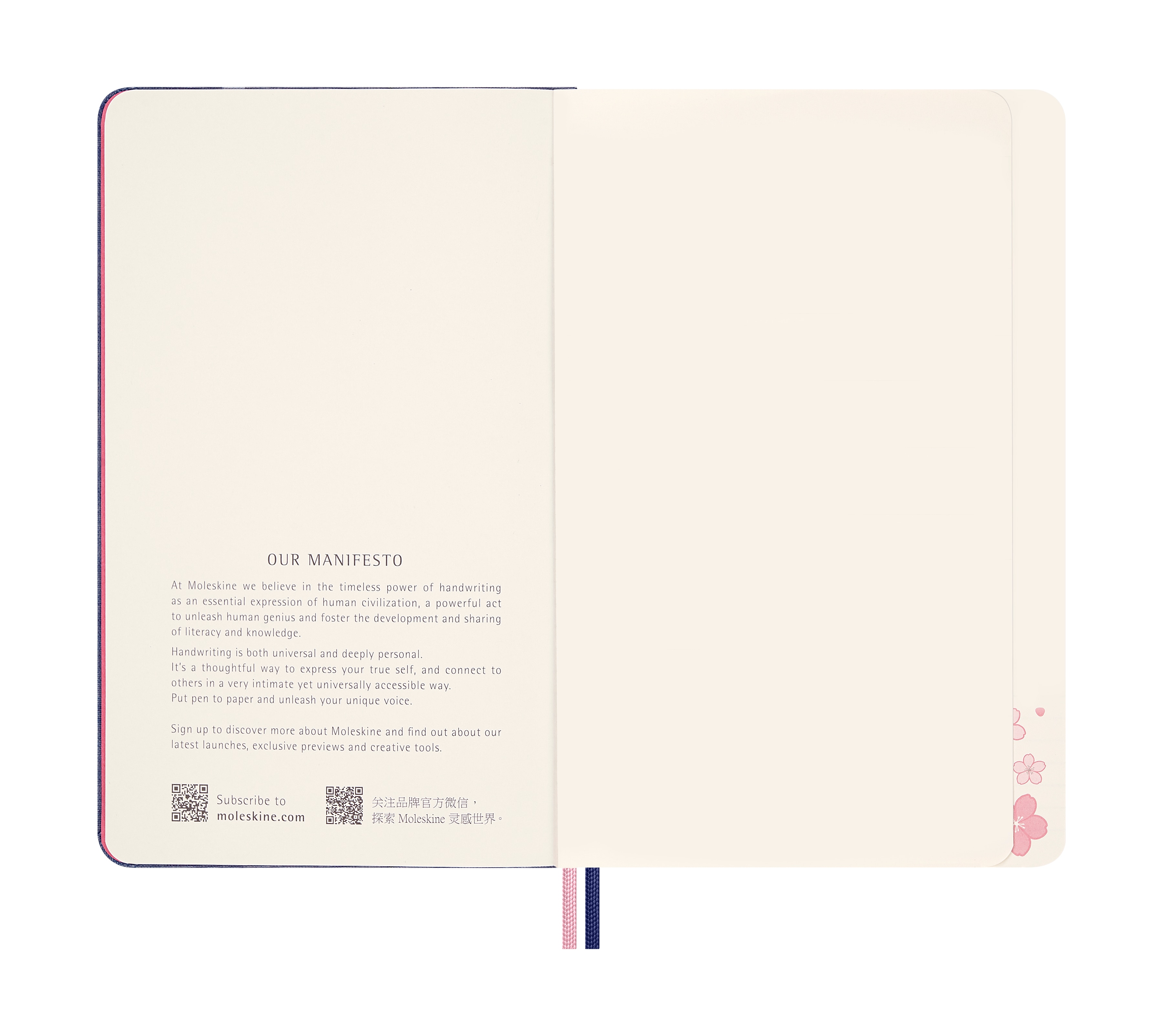 Cuaderno large hojas en blanco tapa dura edición limitada Sakura Moleskine multicolor Multicolor-3