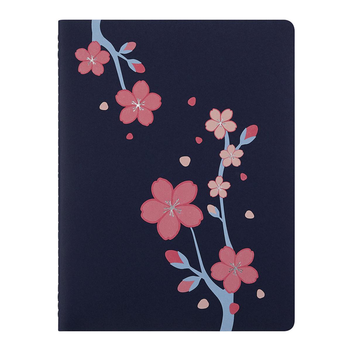 Libreta cahier extralarge hojas rayadas edición limitadaSakura Moleskine multicolor Multicolor-1