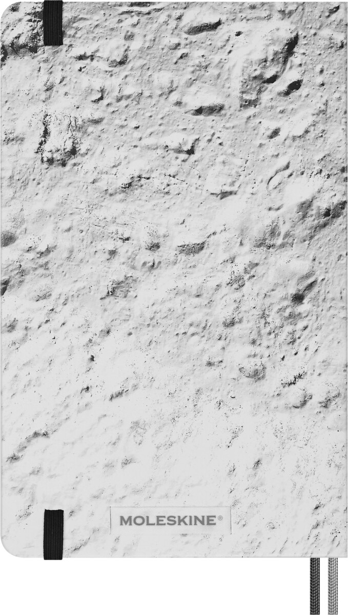 Caderno Grande com Folhas Pautadas, Capa Dura: Edição Limitada NASA - Branco Branco-8