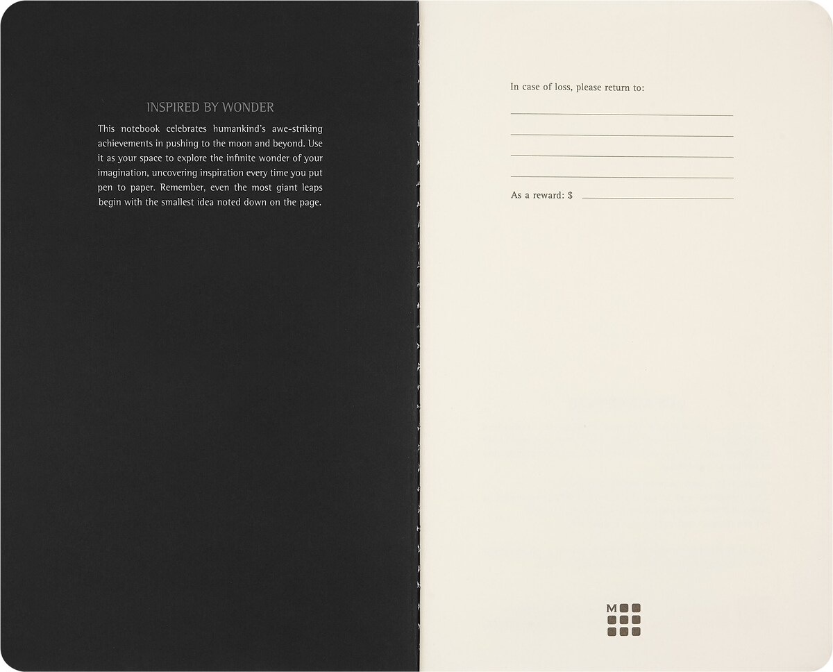 Conjunto de 2 cadernos Cahier Grandes com Folhas Lisas: Edição Limitada NASA - Multicolorido Multicolor-4