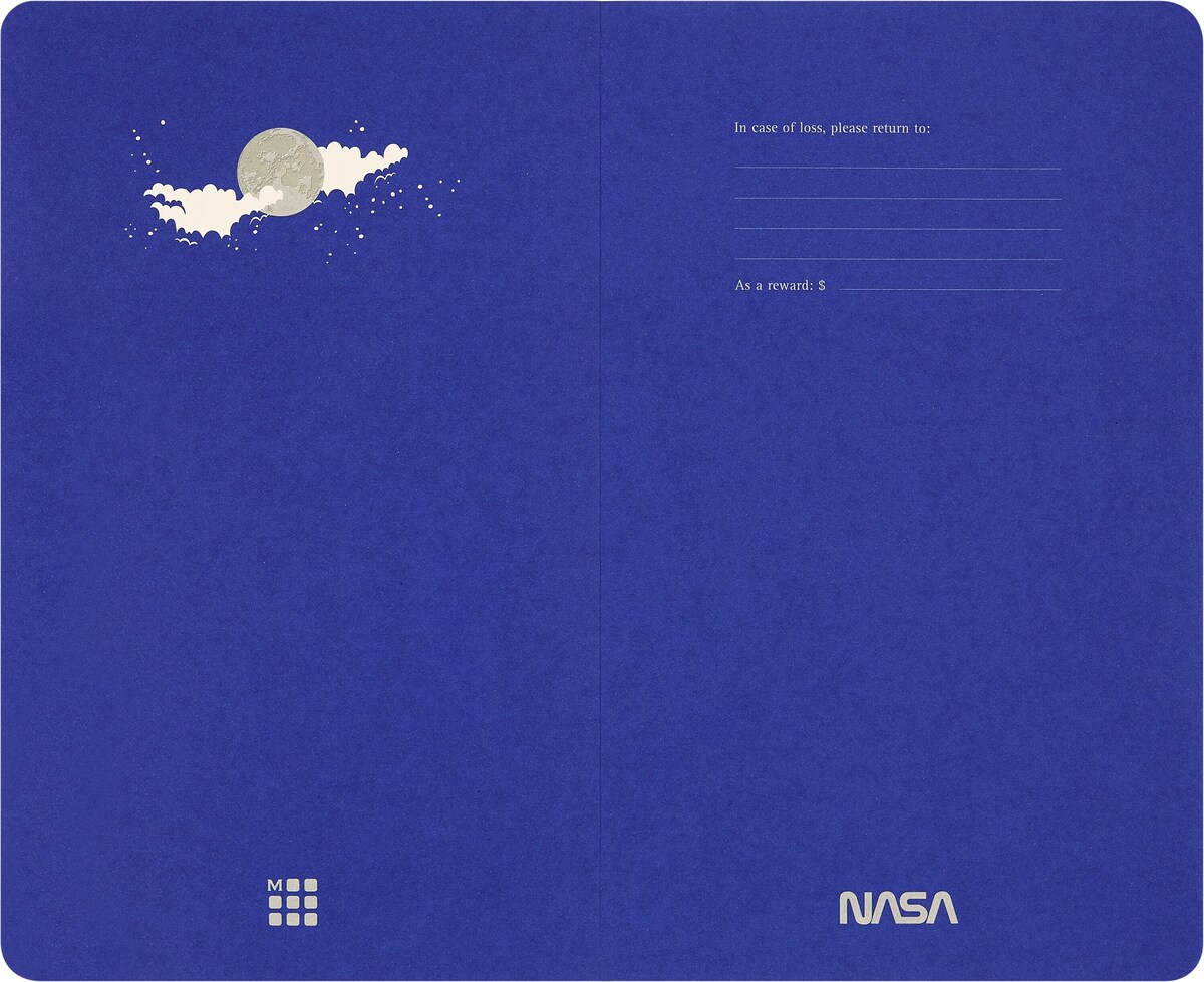 Caderno Volant Grande, Folhas Lisas: Edição Limitada NASA - Multicolorido Multicolor-2
