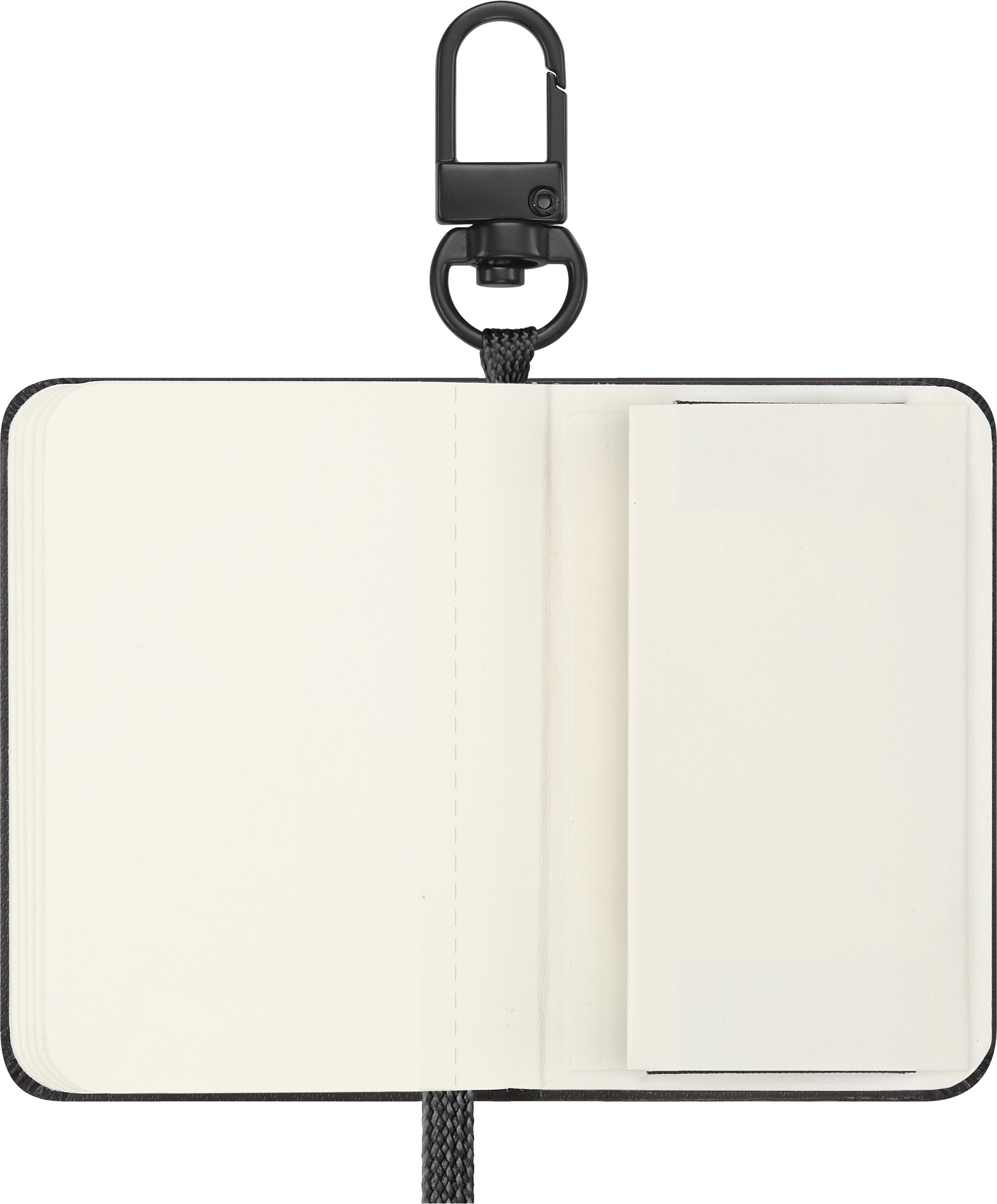 Cuaderno llavero mini hojas lisas tapa dura Moleskine negro Negro-4