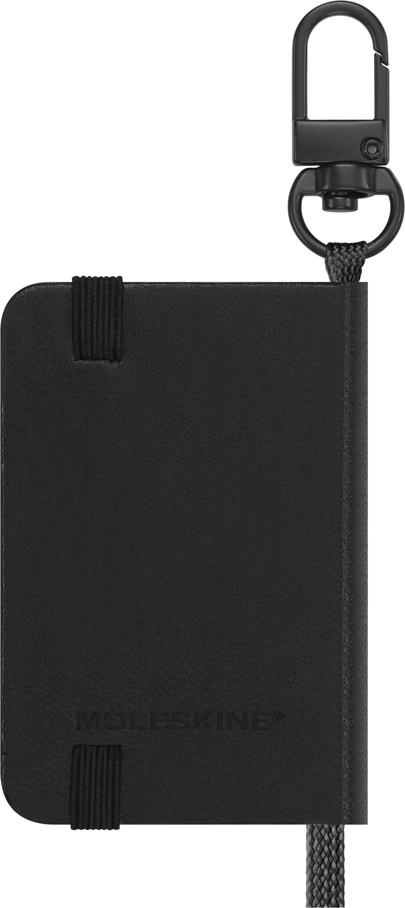 Cuaderno llavero mini hojas lisas tapa dura Moleskine negro Negro-5