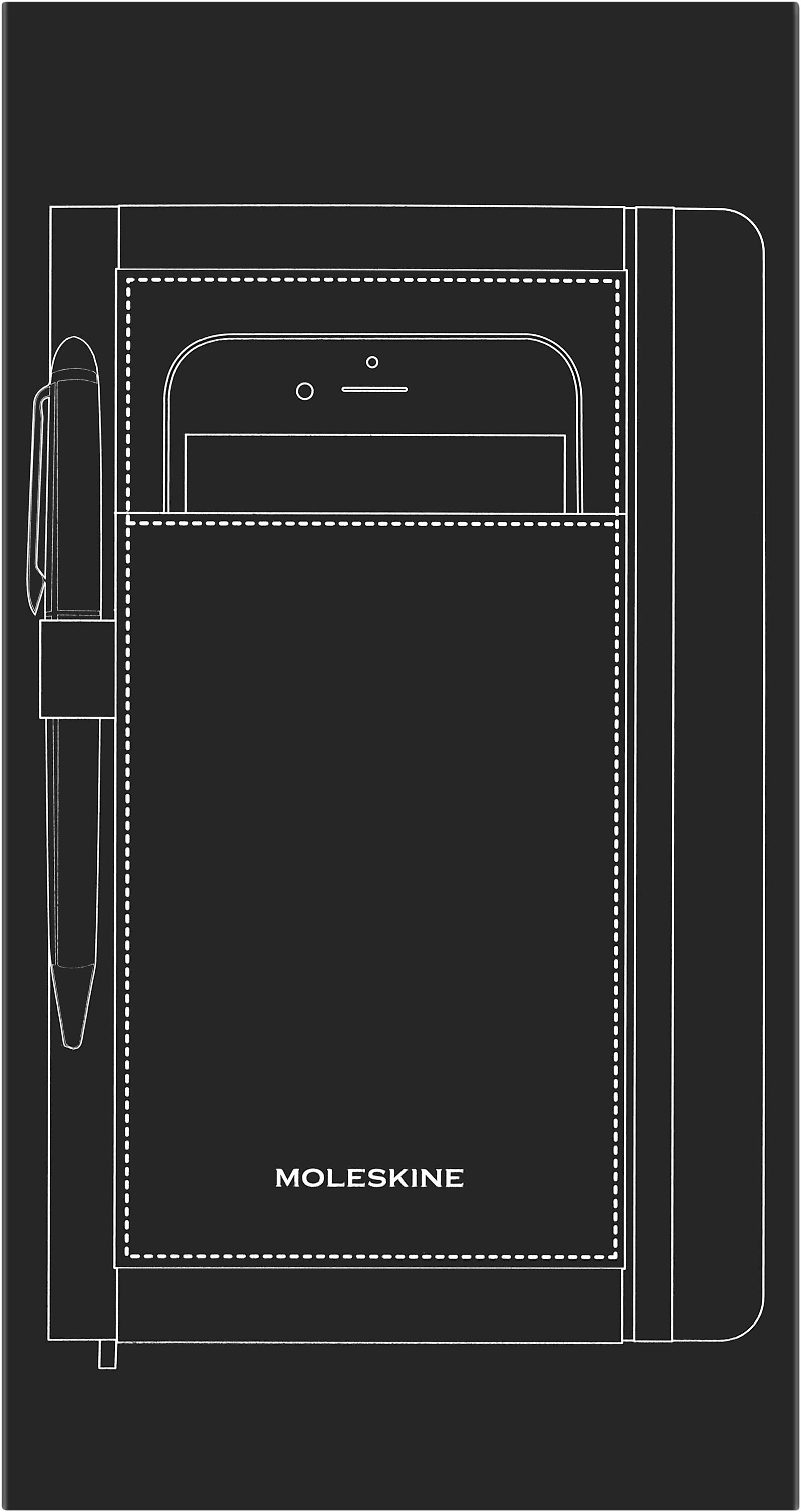 Cinturon accesorios para cuadernos large Moleskine negro Negro-3