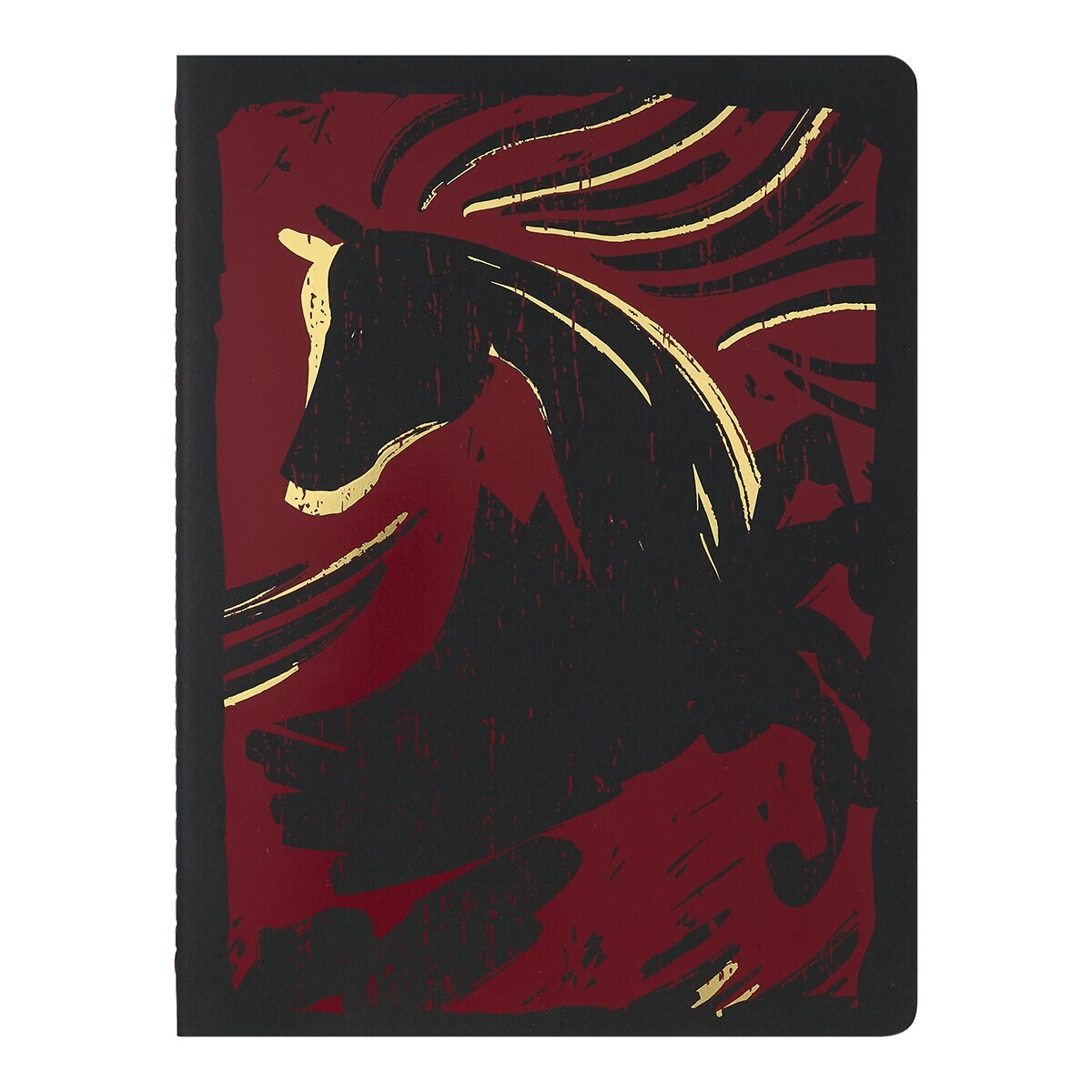 Imagen 0 de Libreta cahier extralarge hojas rayadas Año Caballo Moleskine rojo multicolor