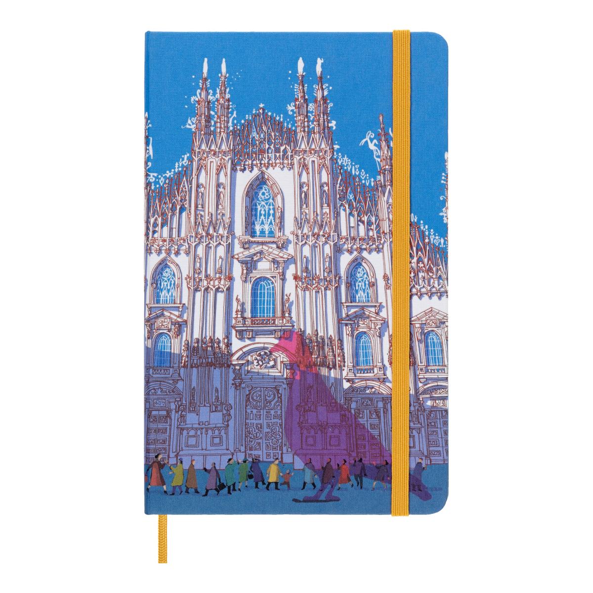 Cuaderno large hojas rayadas tapa dura de tela edición limitada I Am  Milán Moleskine multicolor Multicolor-1