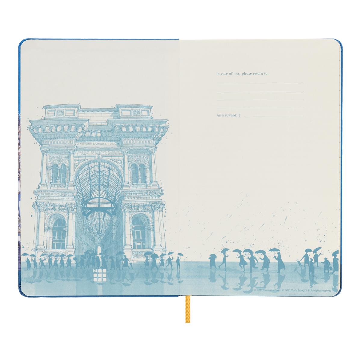Cuaderno large hojas rayadas tapa dura de tela edición limitada I Am  Milán Moleskine multicolor Multicolor-2