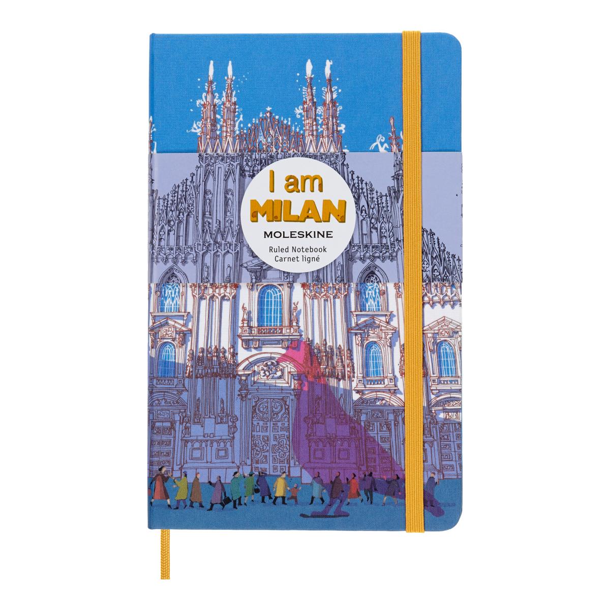 Cuaderno large hojas rayadas tapa dura de tela edición limitada I Am  Milán Moleskine multicolor Multicolor-6