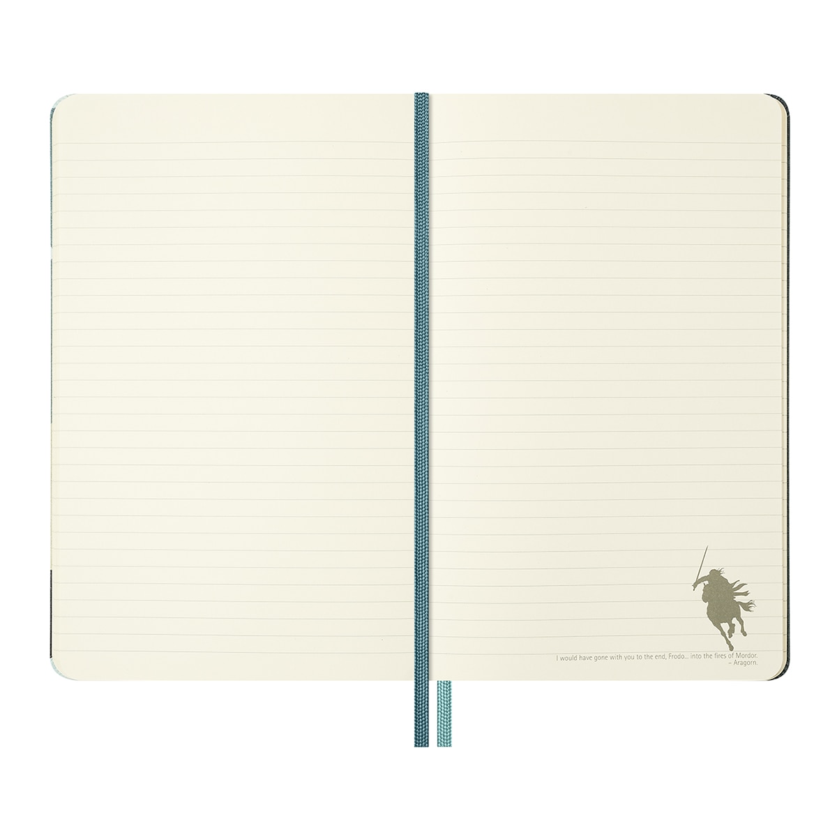 Cuaderno large hojas rayadas tapa dura de tela Aragorn El Señor de los Anillos Moleskine multicolor Multicolor-4