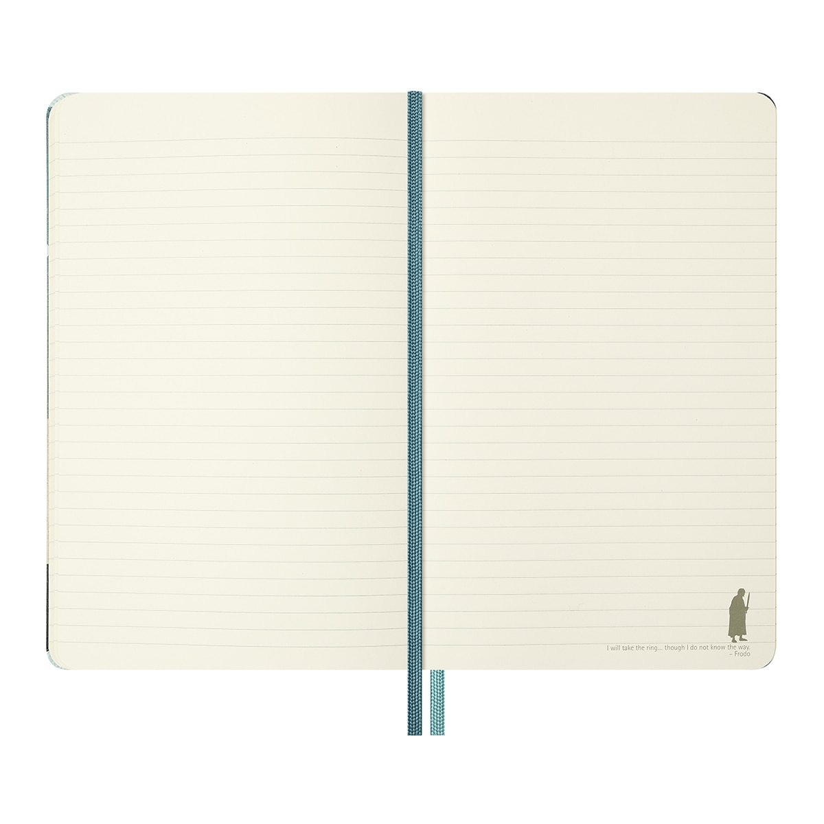 Cuaderno large hojas rayadas tapa dura de tela Aragorn El Señor de los Anillos Moleskine multicolor Multicolor-5