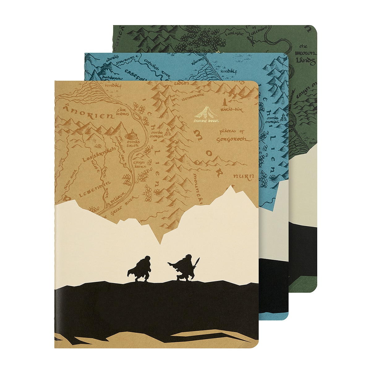 Imagen 0 de Set de 3 libretas cahier extralarge hojas rayadas  El Señor de los Anillos Moleskine multicolor