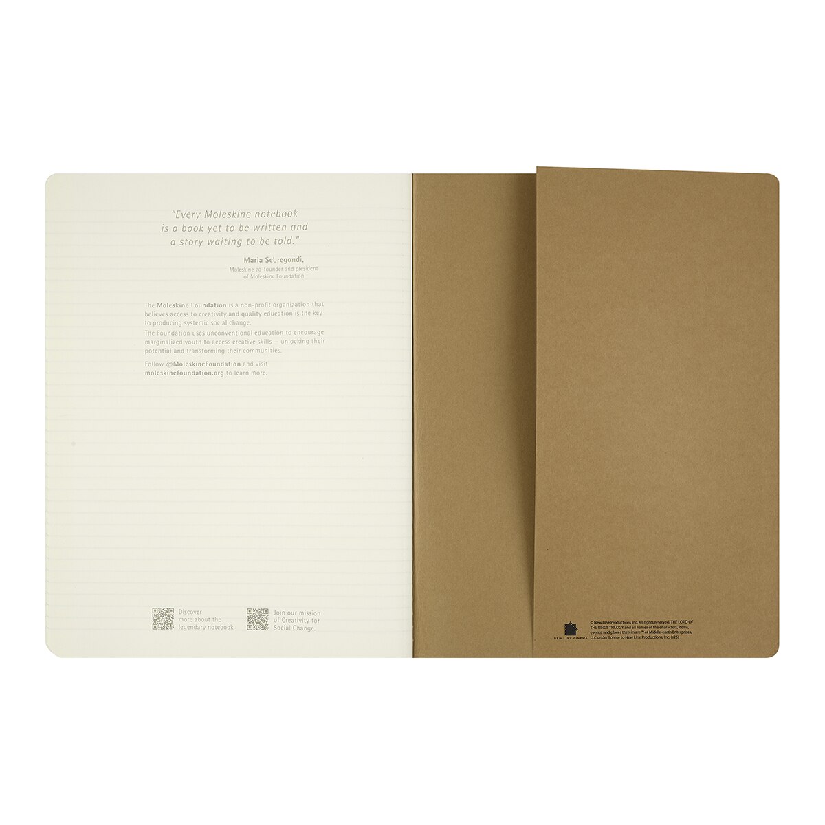 Set de 3 libretas cahier extralarge hojas rayadas  El Señor de los Anillos Moleskine multicolor Multicolor-5