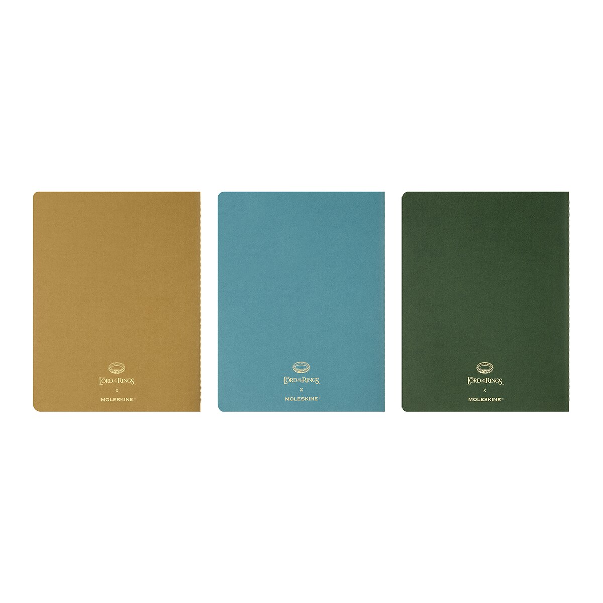 Set de 3 libretas cahier extralarge hojas rayadas  El Señor de los Anillos Moleskine multicolor Multicolor-6