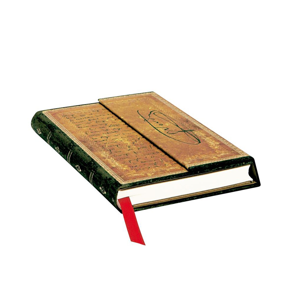 Bloco Verdi Carteggio Mini Liso Paperblanks Ocre Castanho Ocre-2