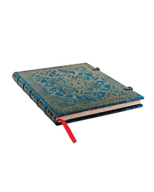 Imagen 3 de Libreta Ultra Rayado Horizontal Cierre con Broche Azur Paperblanks Azules y Dorados Azul / Dorado