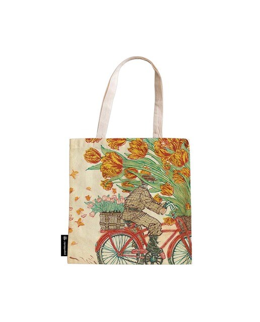 Imagen 0 de Bolsa de Algodón Bolsillo Interior con Cremallera Primavera Holandesa Paperblanks Multicolor