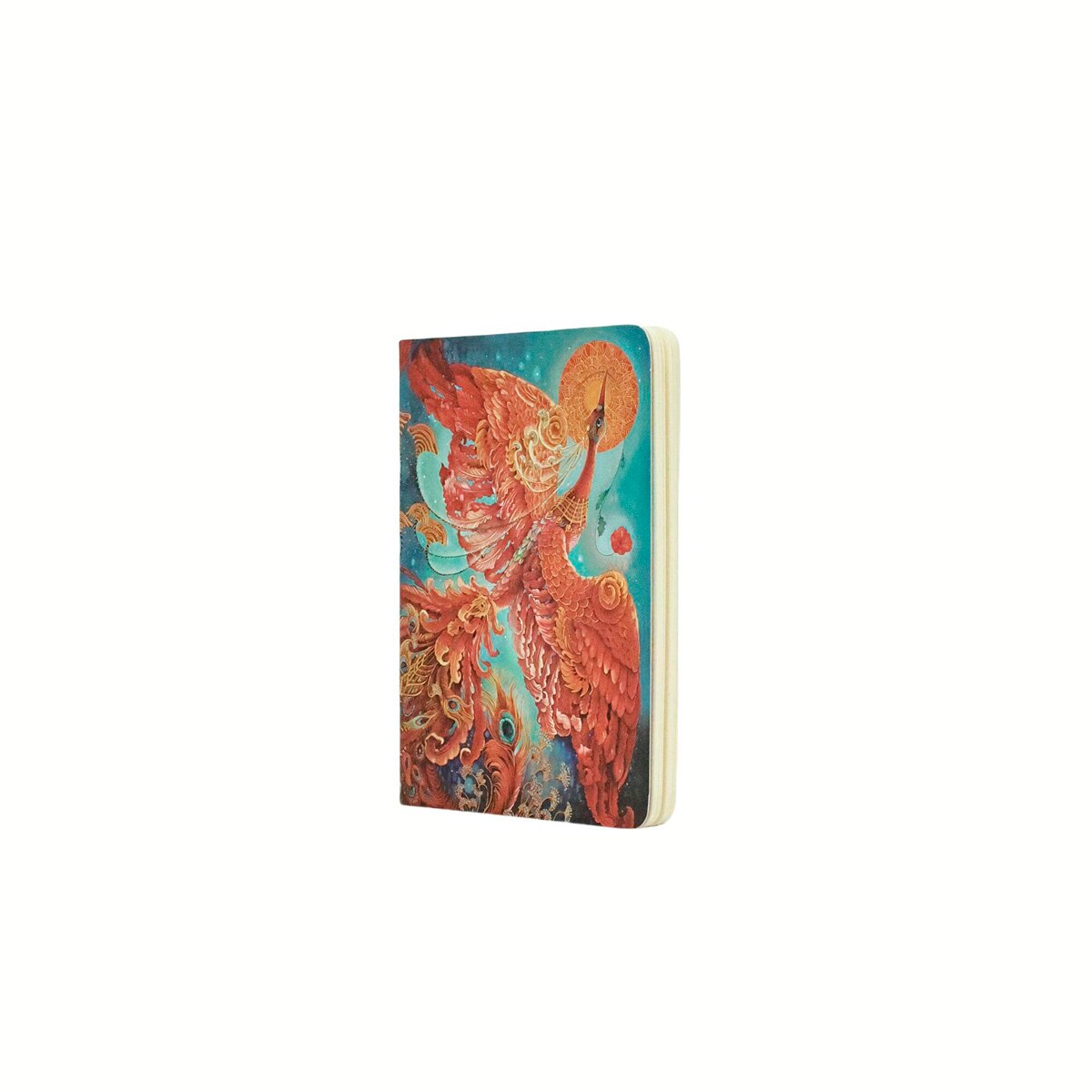 Imagen 0 de Libreta Cahier de tapas flexibles Pájaro de Fuego A6 (105x148mm) lisa de 80 páginas Paperblanks rojo