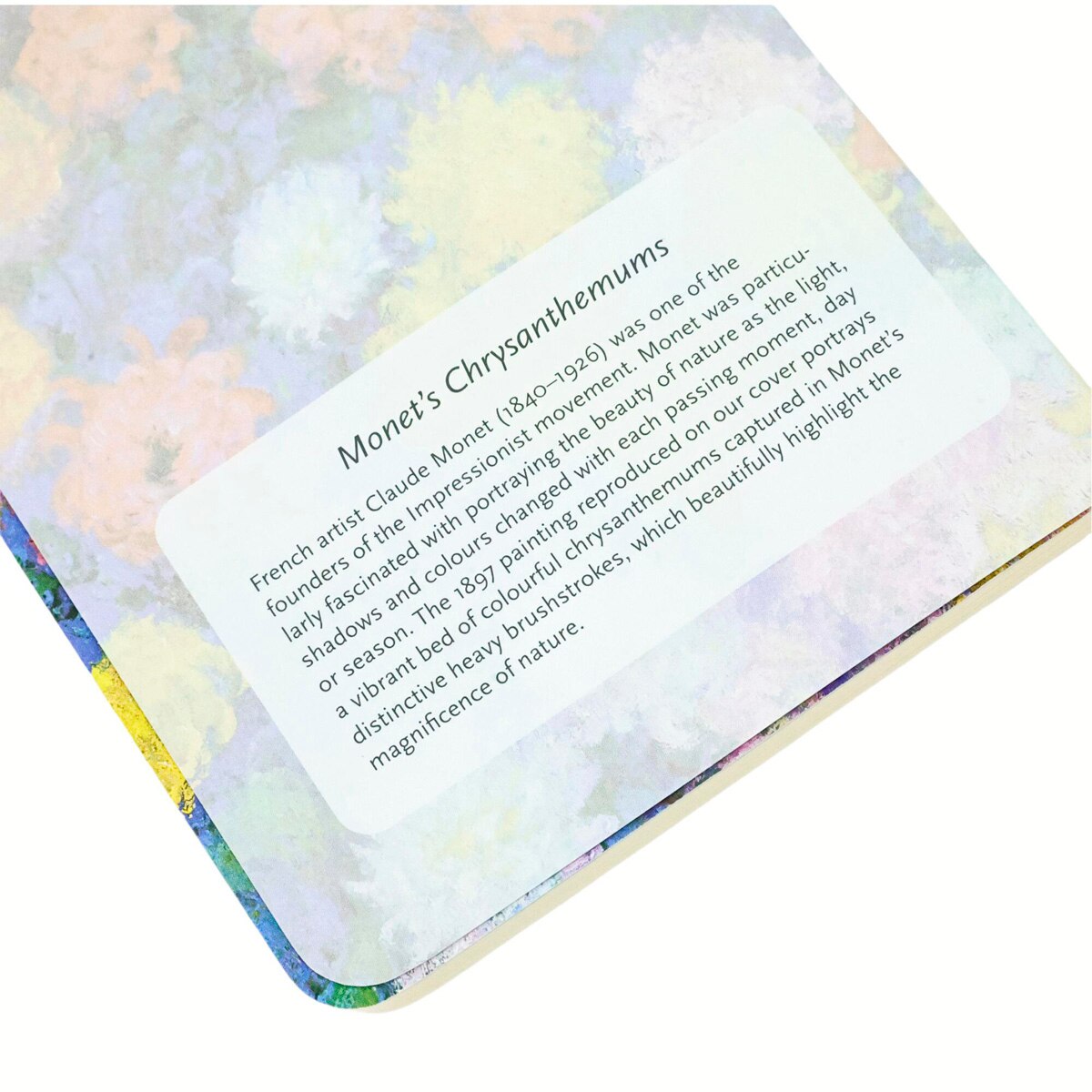 Libreta Cahier de tapas flexibles Crisantemos de Monet A6 (105x148mm) rayada de 80 páginas Paperblanks multicolor Multicolor-4