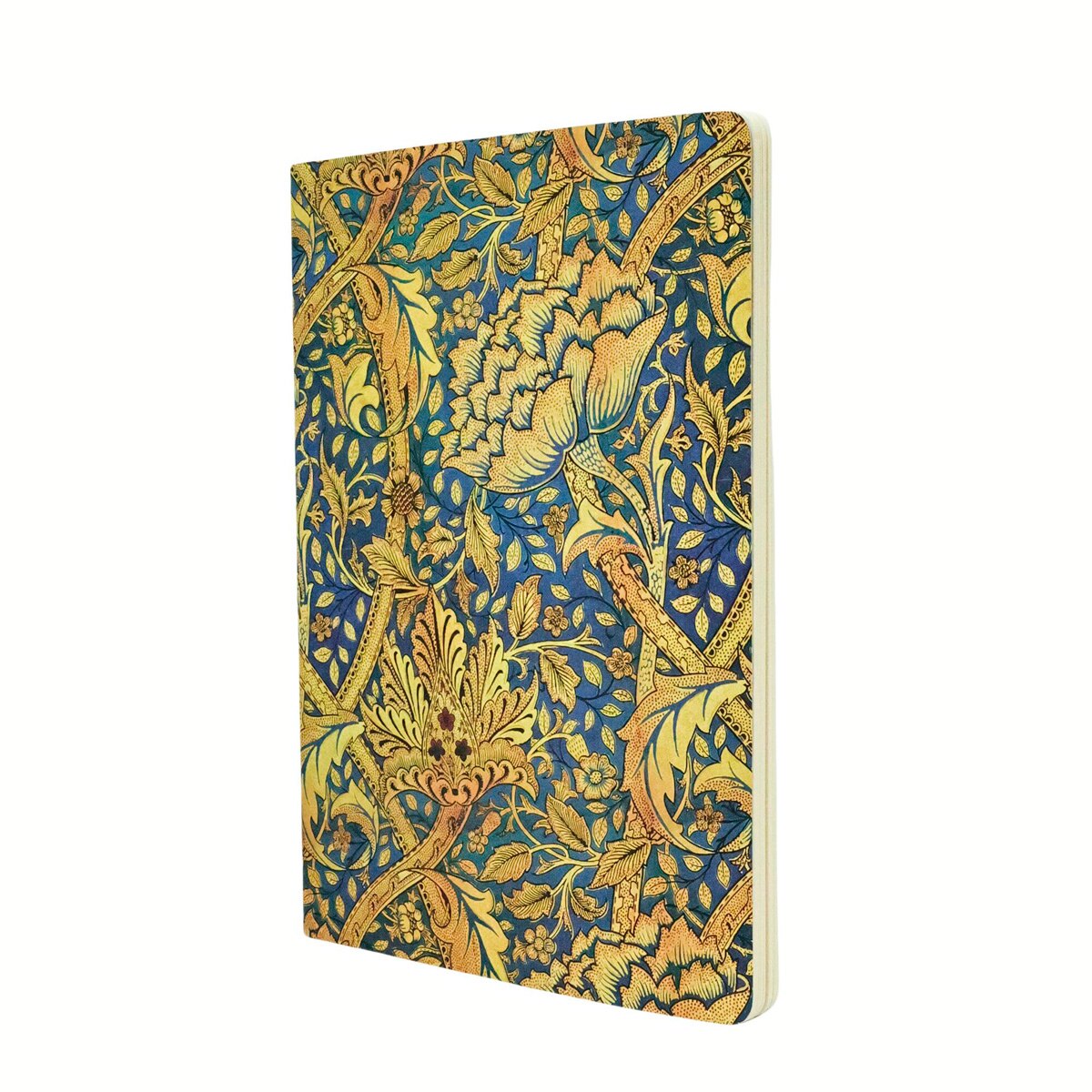 Imagen 0 de Libreta Cahier de tapas flexibles Morris Danza del Viento A4 (210x297mm) lisa de 80 páginas Paperblanks azul