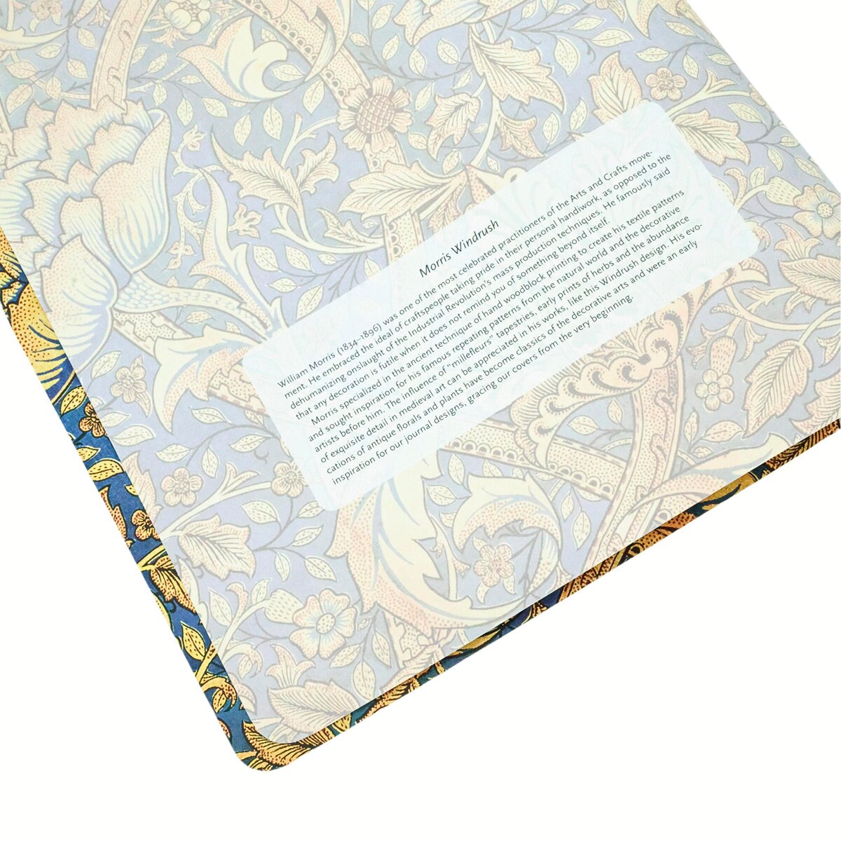 Libreta Cahier de tapas flexibles Morris Danza del Viento A4 (210x297mm) lisa de 80 páginas Paperblanks azul Azul-4