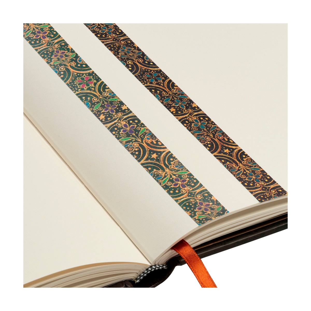 Imagen 2 de Washi tape en pack de 2 unidades Apogeo + Restauración (1 ud. por estampado) cada rollo mide 15mm x 10m Paperblanks multicolor Multicolor