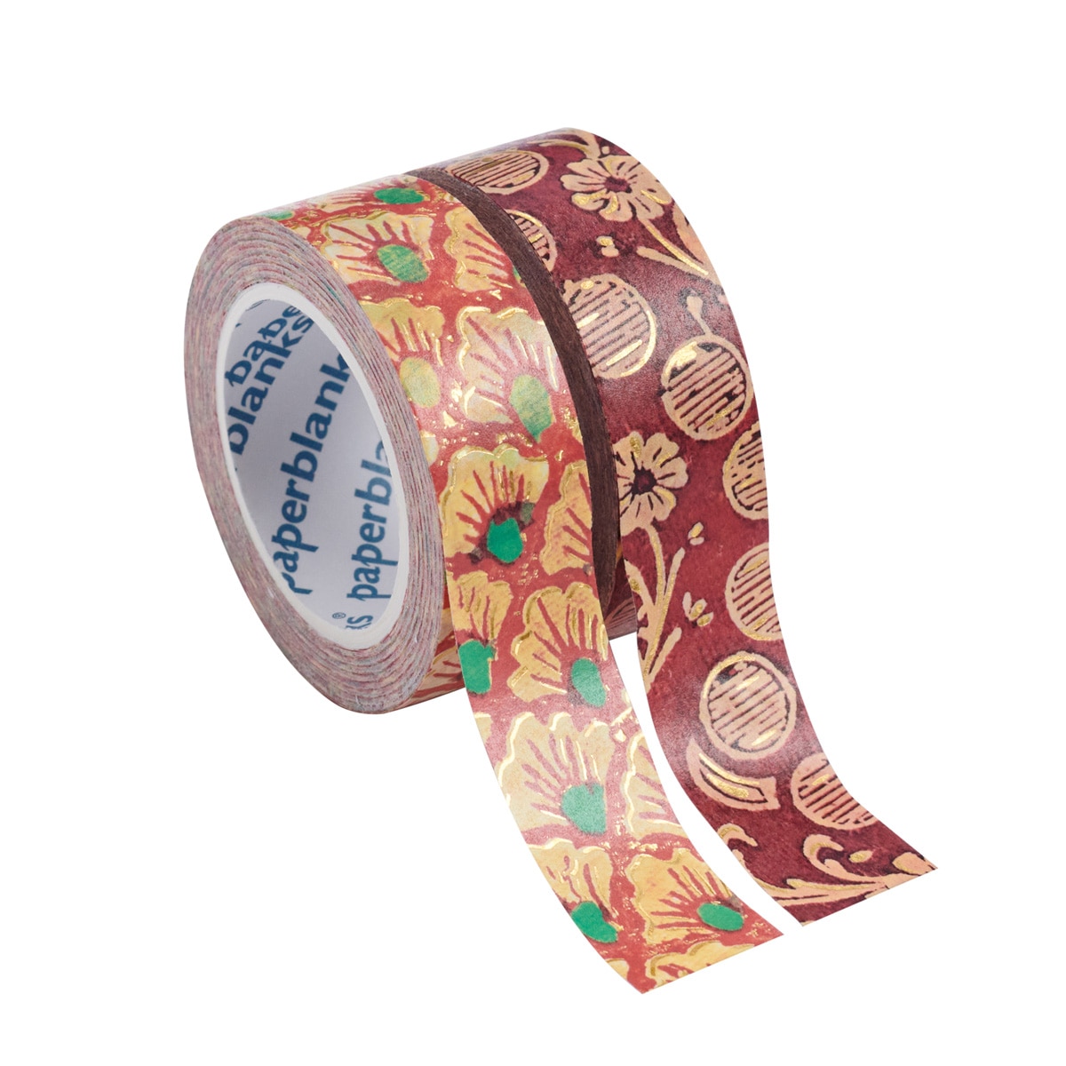 Imagen 0 de Washi tape en pack de 2 unidades Las Olas (v.3)/(v.4) (1 ud. por estampado) cada rollo mide 15mm x 10m Paperblanks multicolor