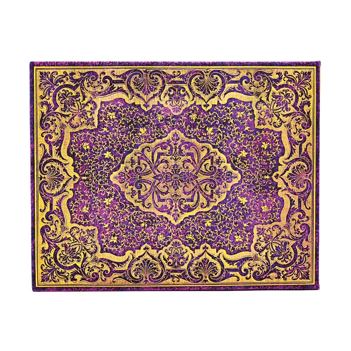 Libro de Visitas Picaresca (225x180mm) lisa de 144 páginas cierre con banda elástica cortes del libro impresos Paperblanks morado 3