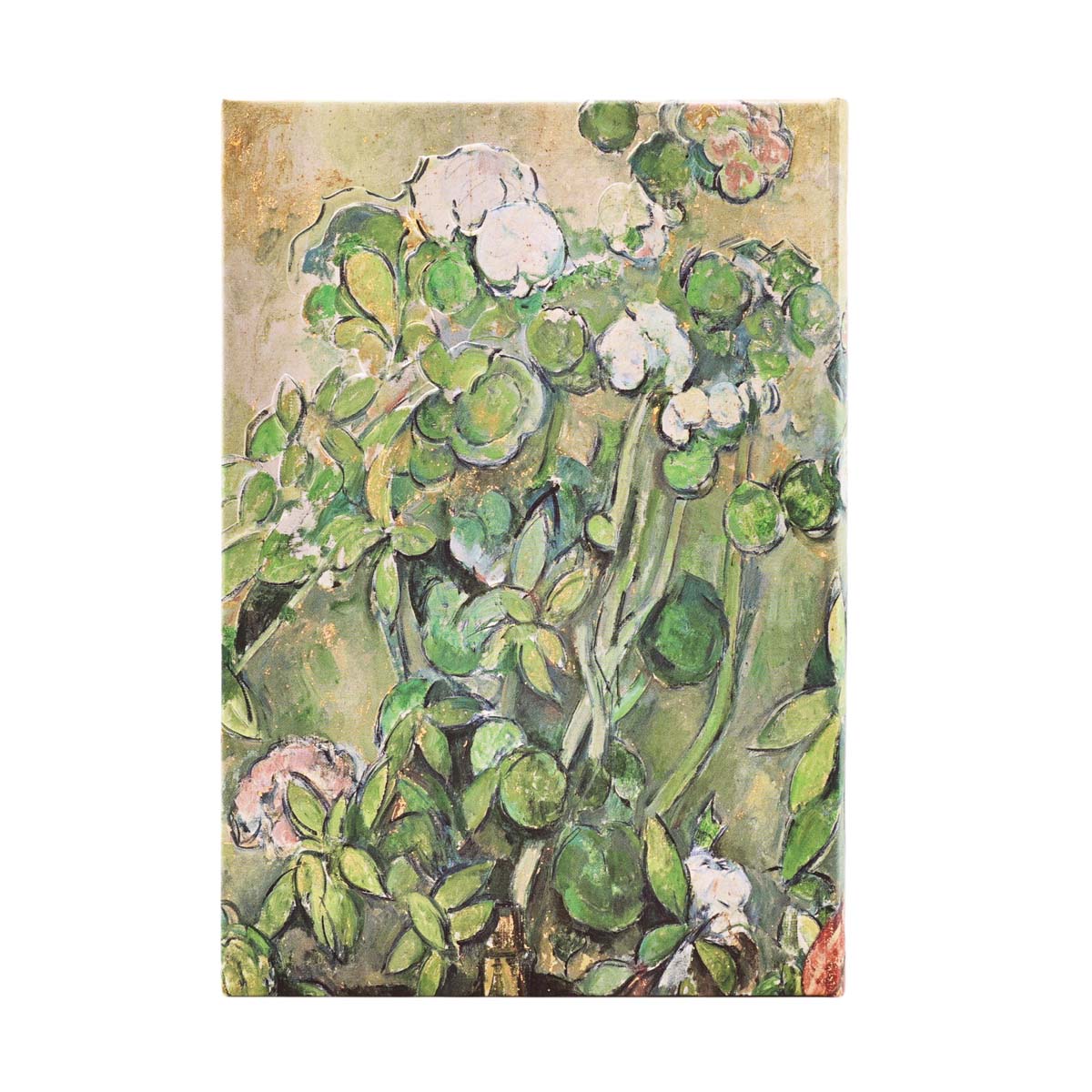 Imagen 3 de Libreta de Direcciones Macetas de Terracota y Flores de Cezanne Midi (120x180mm) de 144 páginas cierre con banda elástica Paperblanks verde