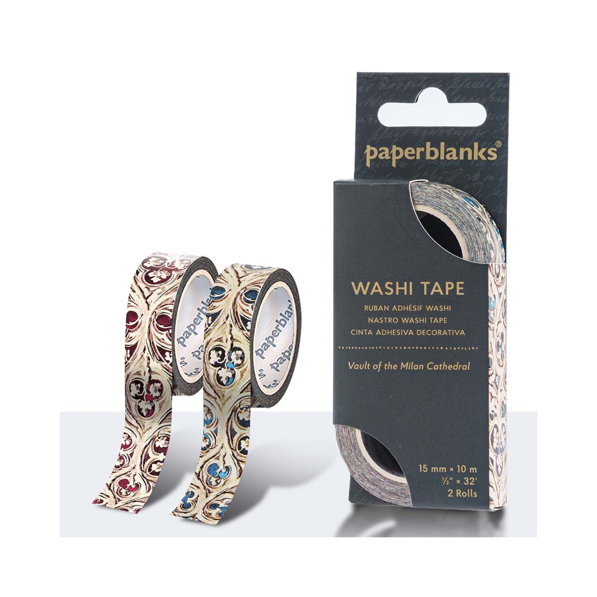 Washi Tape en pack de 2uds Bóveda de la Catedral de Milán (2) (1ud. por estampado (15mmx10m)) 2
