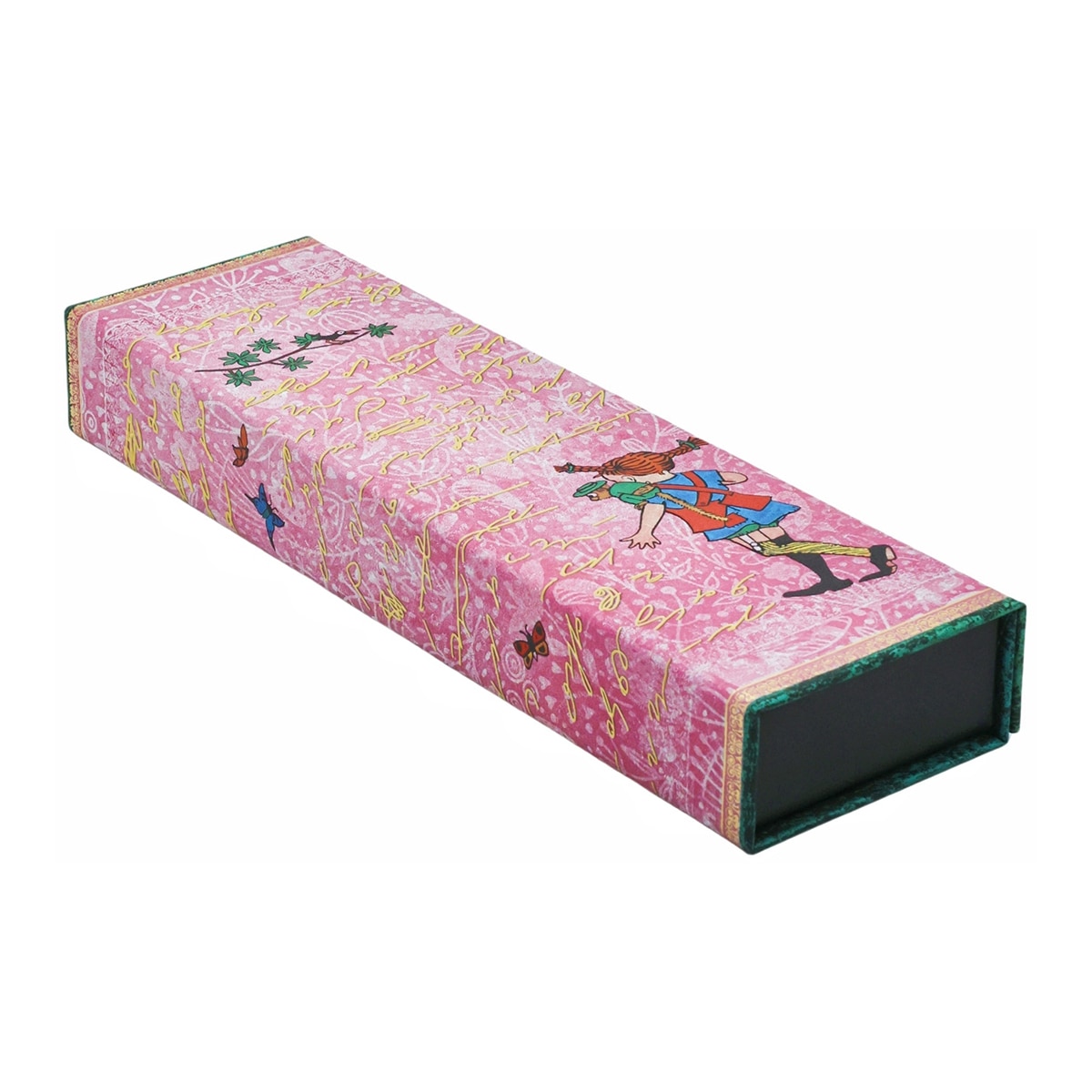 Estuche Multiusos Astrid Lindgren, Pippi Calzaslargas (30x220mm) cierre con solapa magnética Paperblanks pink Pink-1