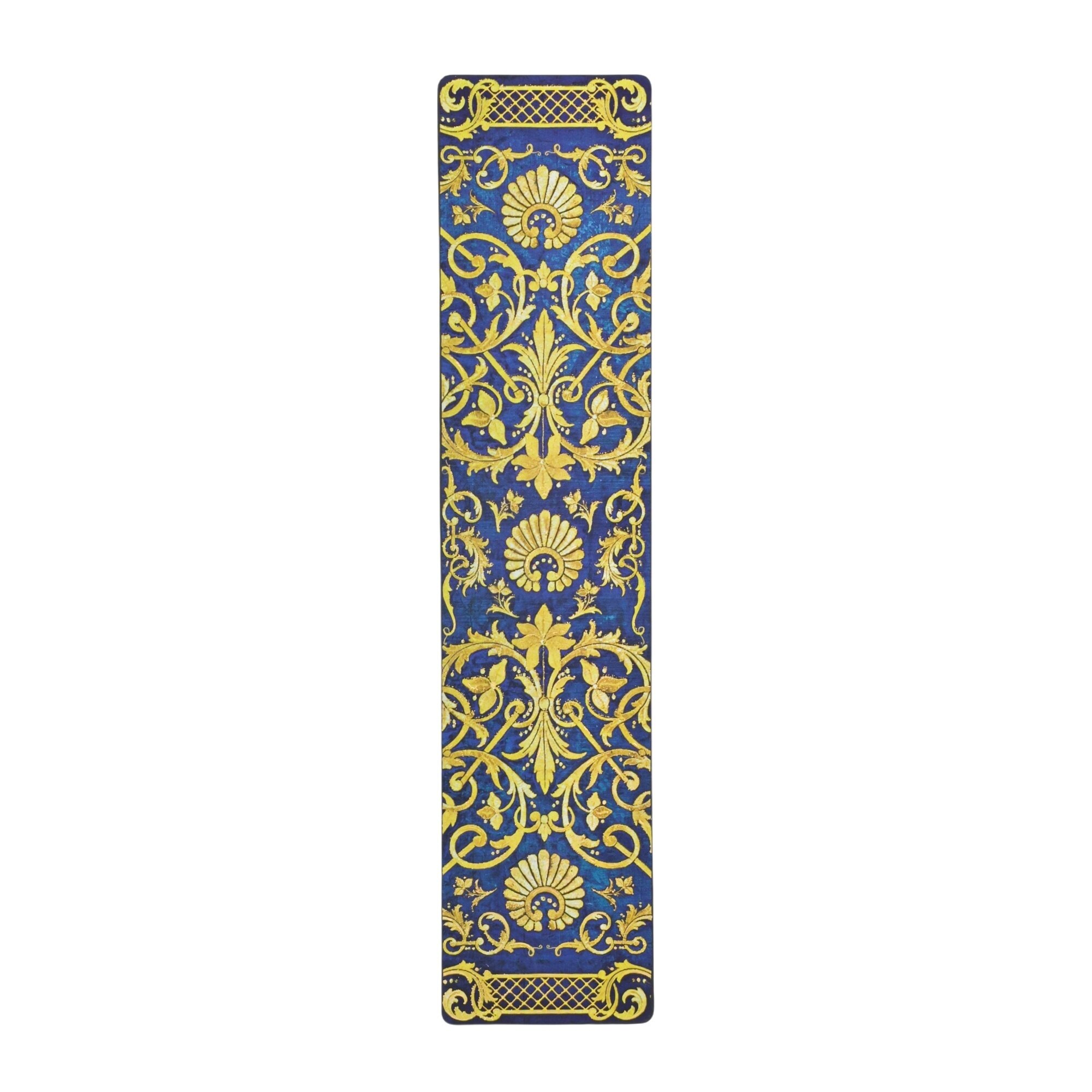 Marcapáginas Cielo de seda (185x40mm) con distintos estampados en cada lado Paperblanks azul Azul-2