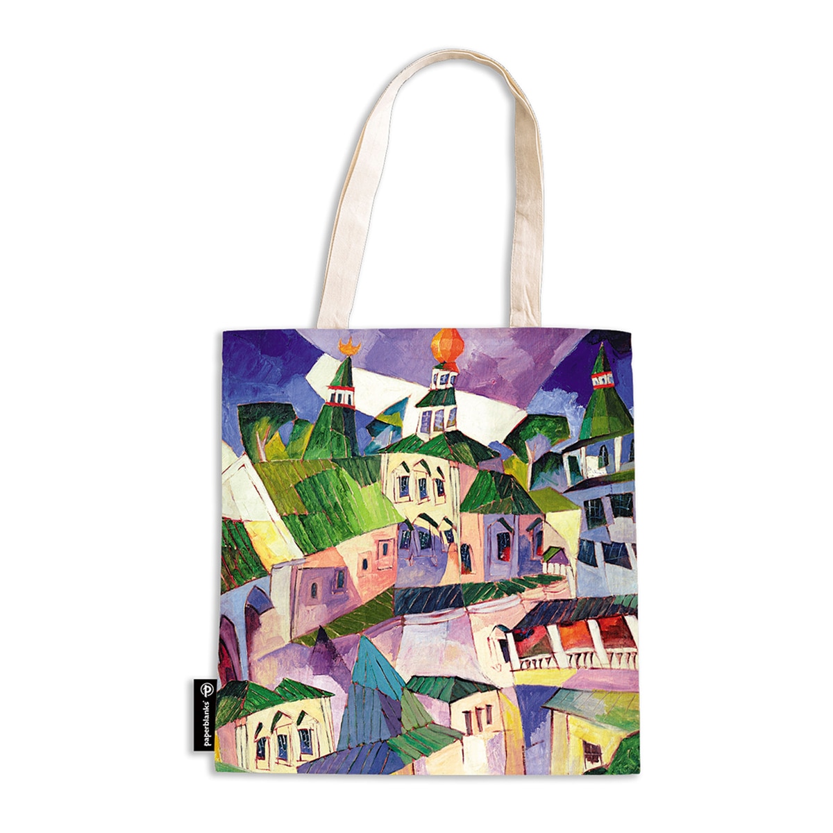 Imagen 0 de Bolsa de algodón o tote Bag San Petersburgo (380x380mm) Bolsillo Interior y Cremallera Paperblanks multicolor