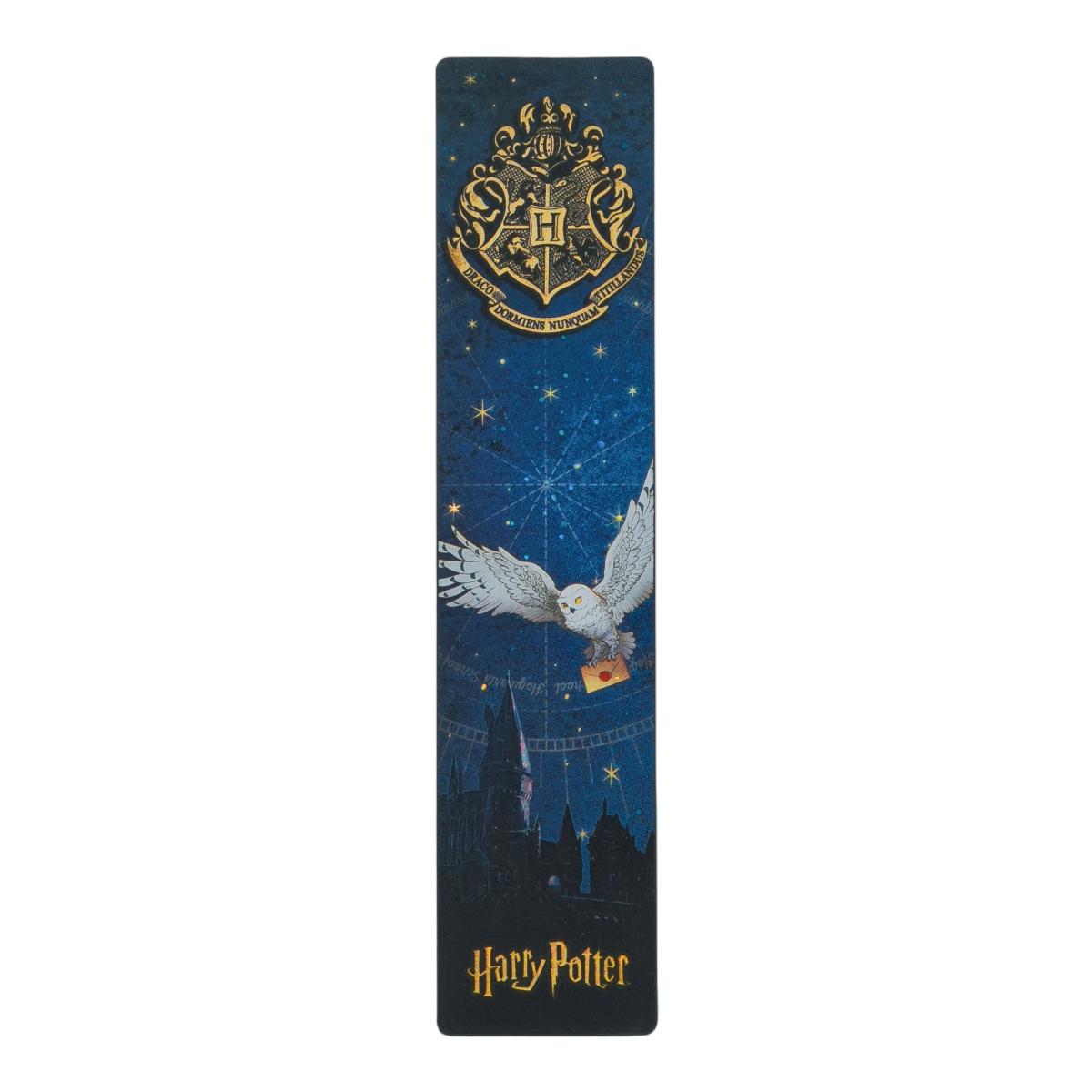 Marcapáginas Leyendas de Hogwarts (40x185mm) con distintos estampados en cada lado Paperblanks azul Azul-2