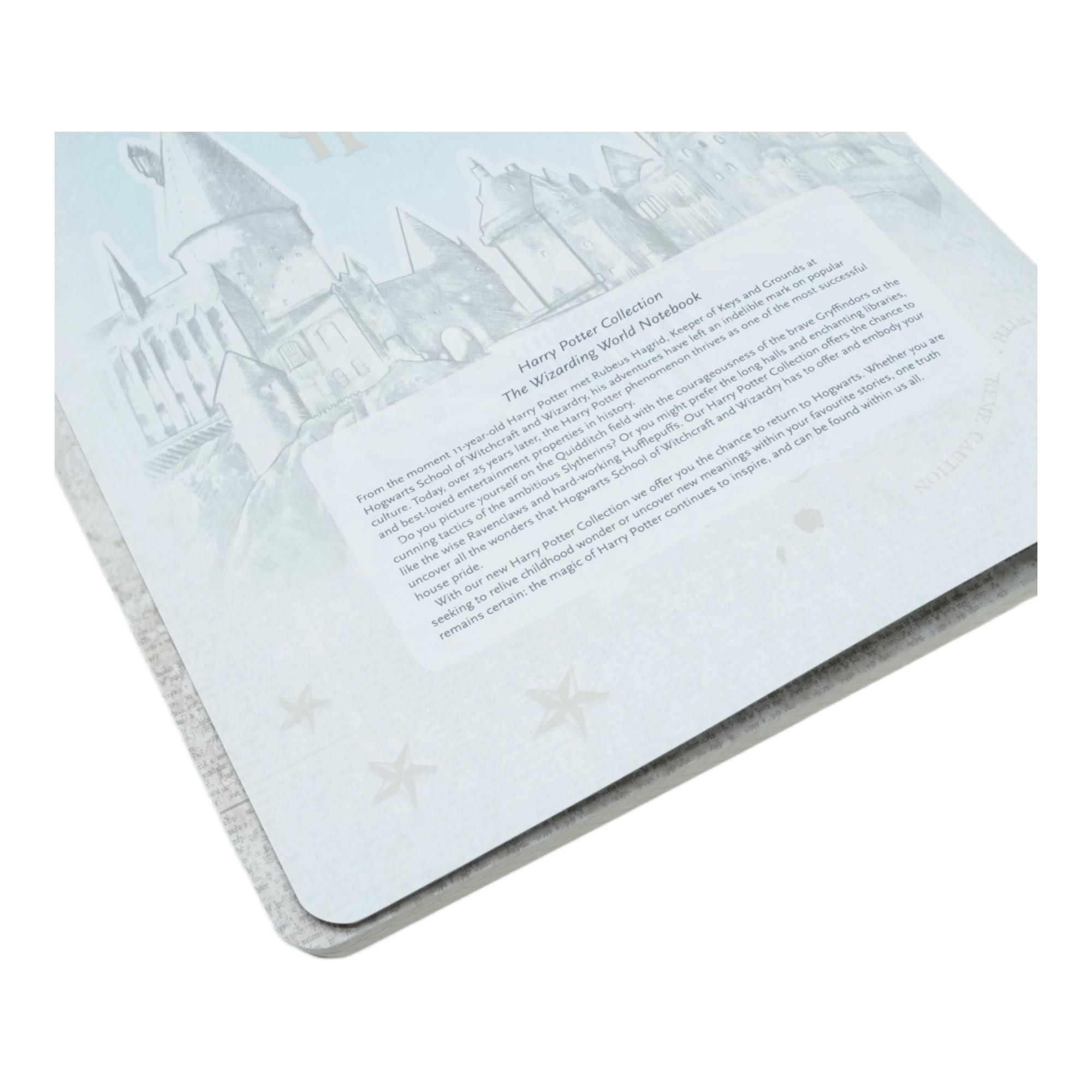 Imagen 4 de Libreta Cahier Harry Potter El Mundo Mágico A4 (297x210mm) Lisa de 80 páginas tapas flexibles Paperblanks blanco Blanco