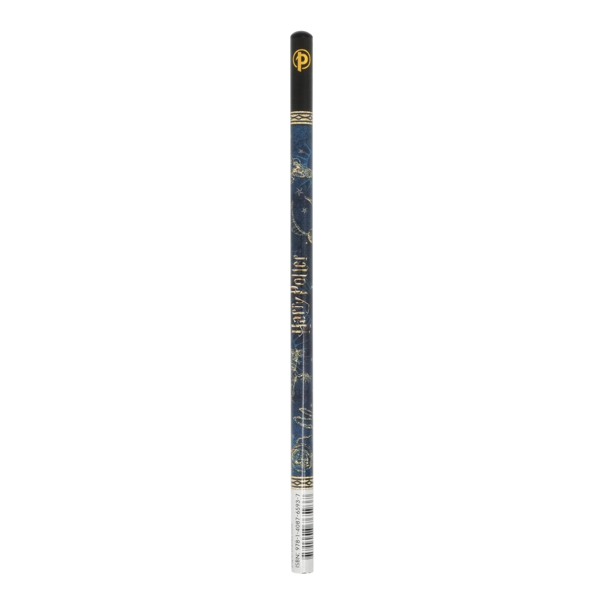 Imagen 2 de Pack 4 Lápices #2(HB) sin afilar Harry Potter Leyendas de Hogwarts Paperblanks Azul