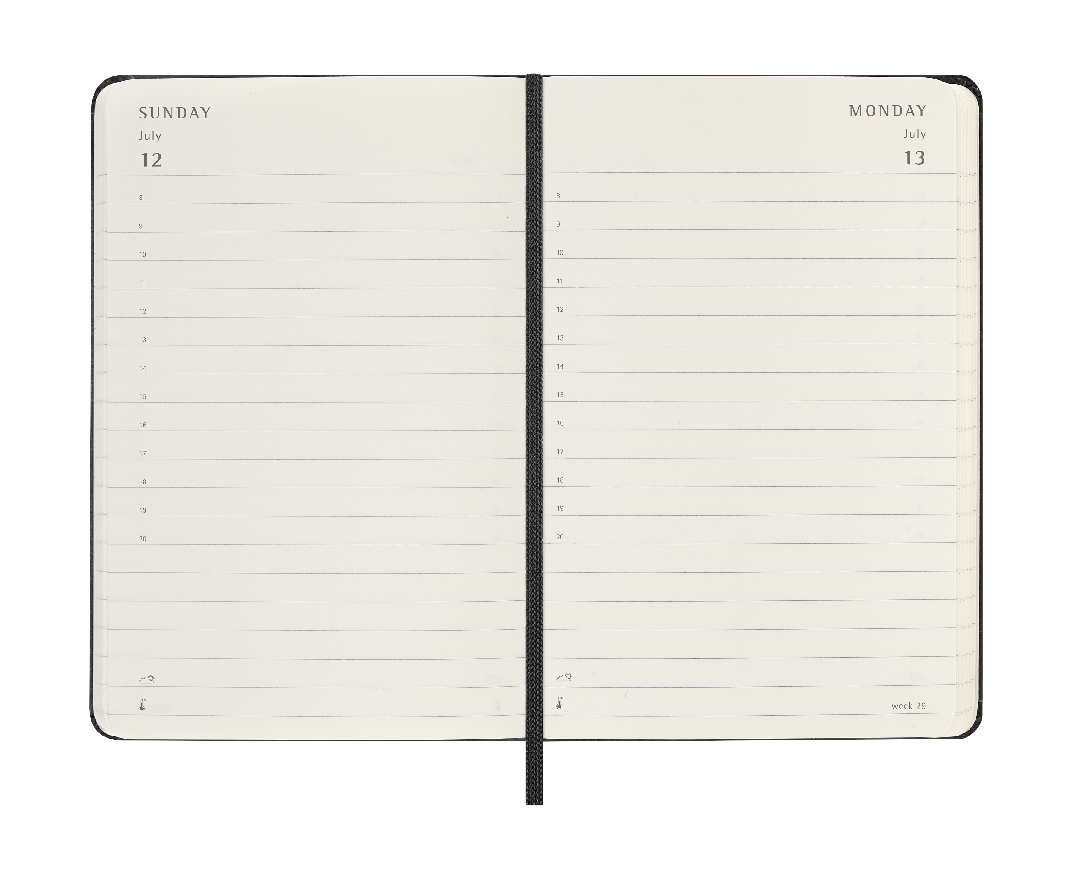 Agenda 2026 Diaria Pocket Capa Dura - Preto 4
