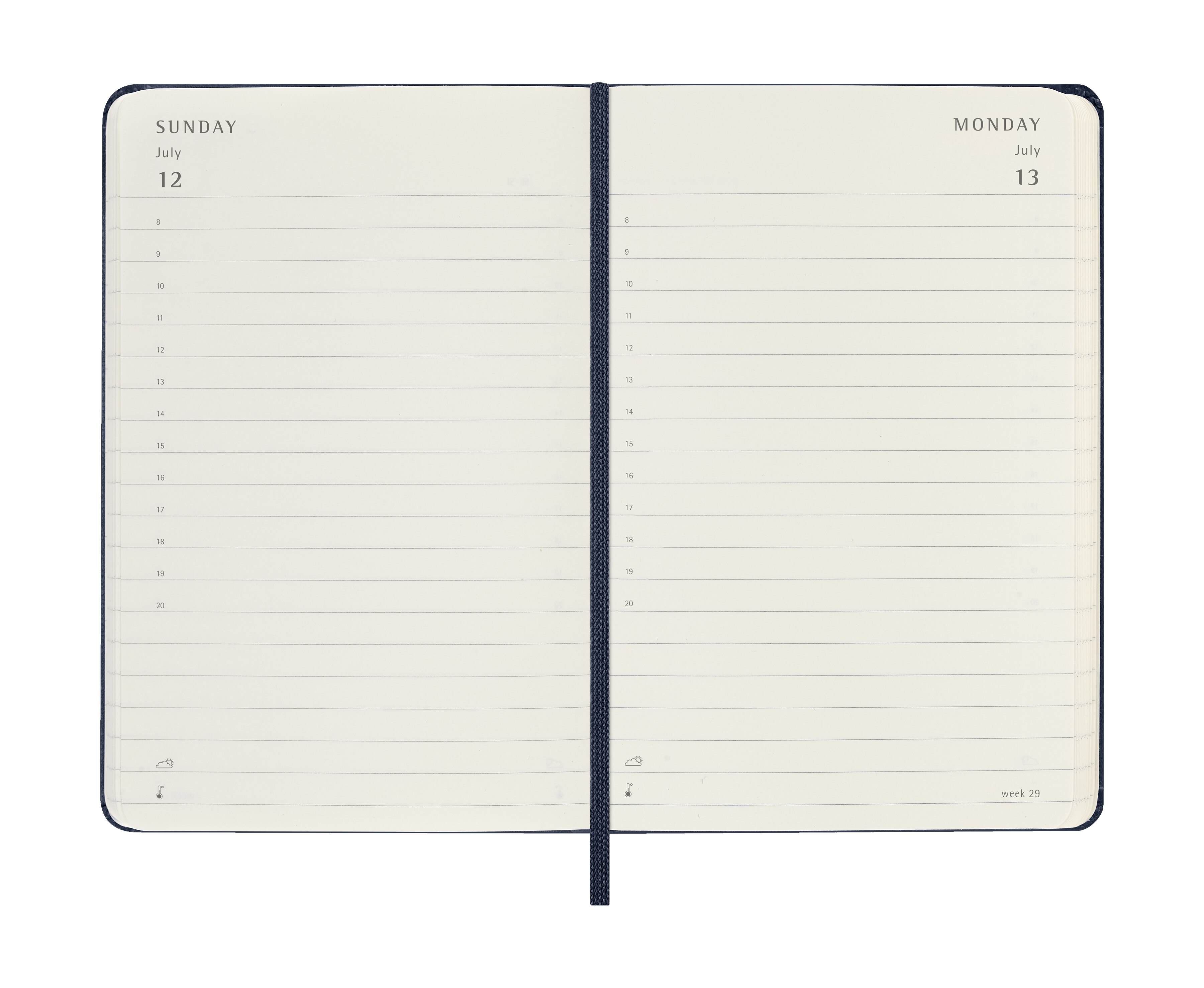 Agenda 2026 Diaria Pocket Capa Dura - Azul Safira 4