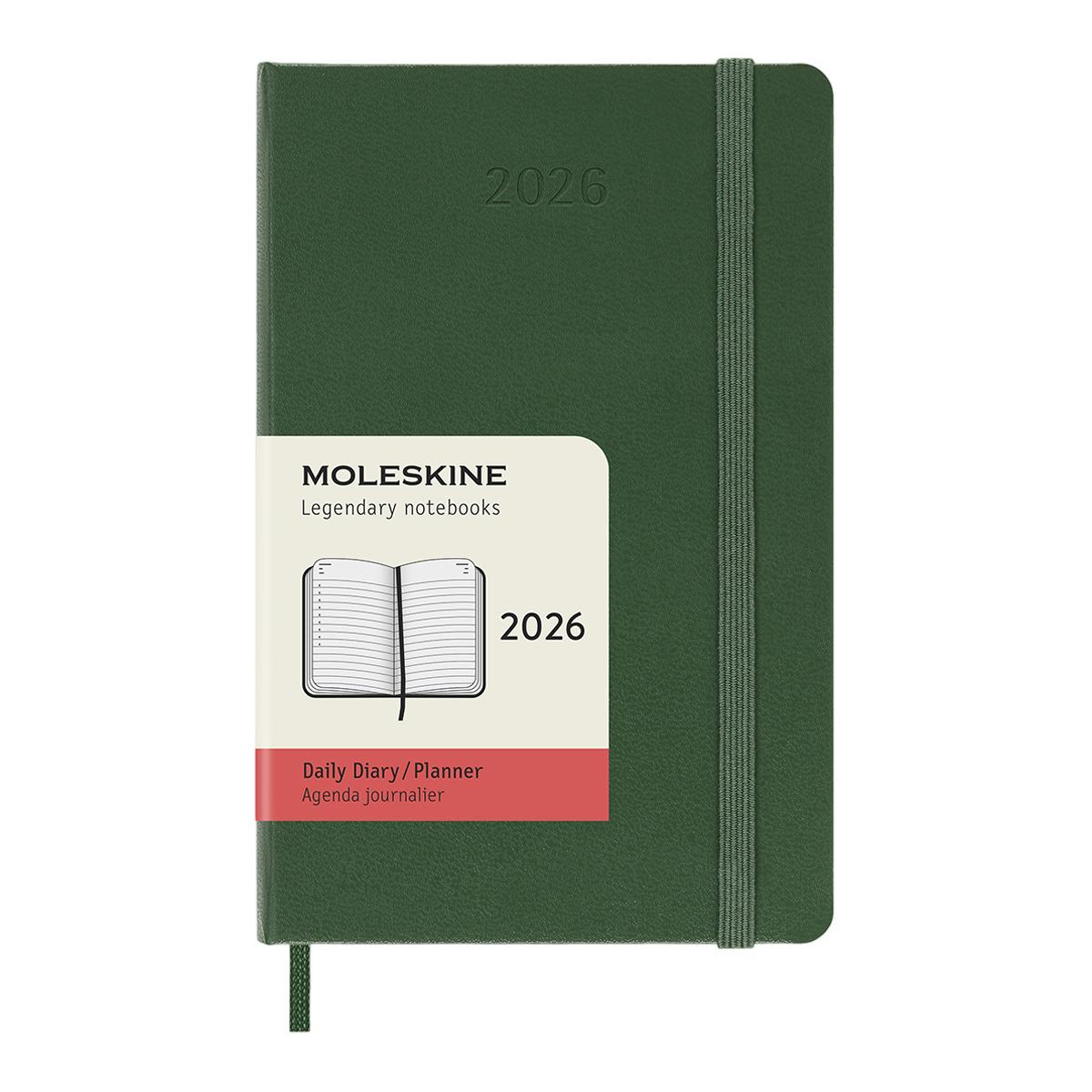 Agenda Diária 12 Meses 2026 A6 Verde Myrtle 1