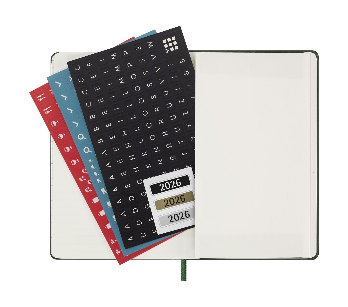 Agenda Diária 12 Meses 2026  A6 Verde Myrtle 6