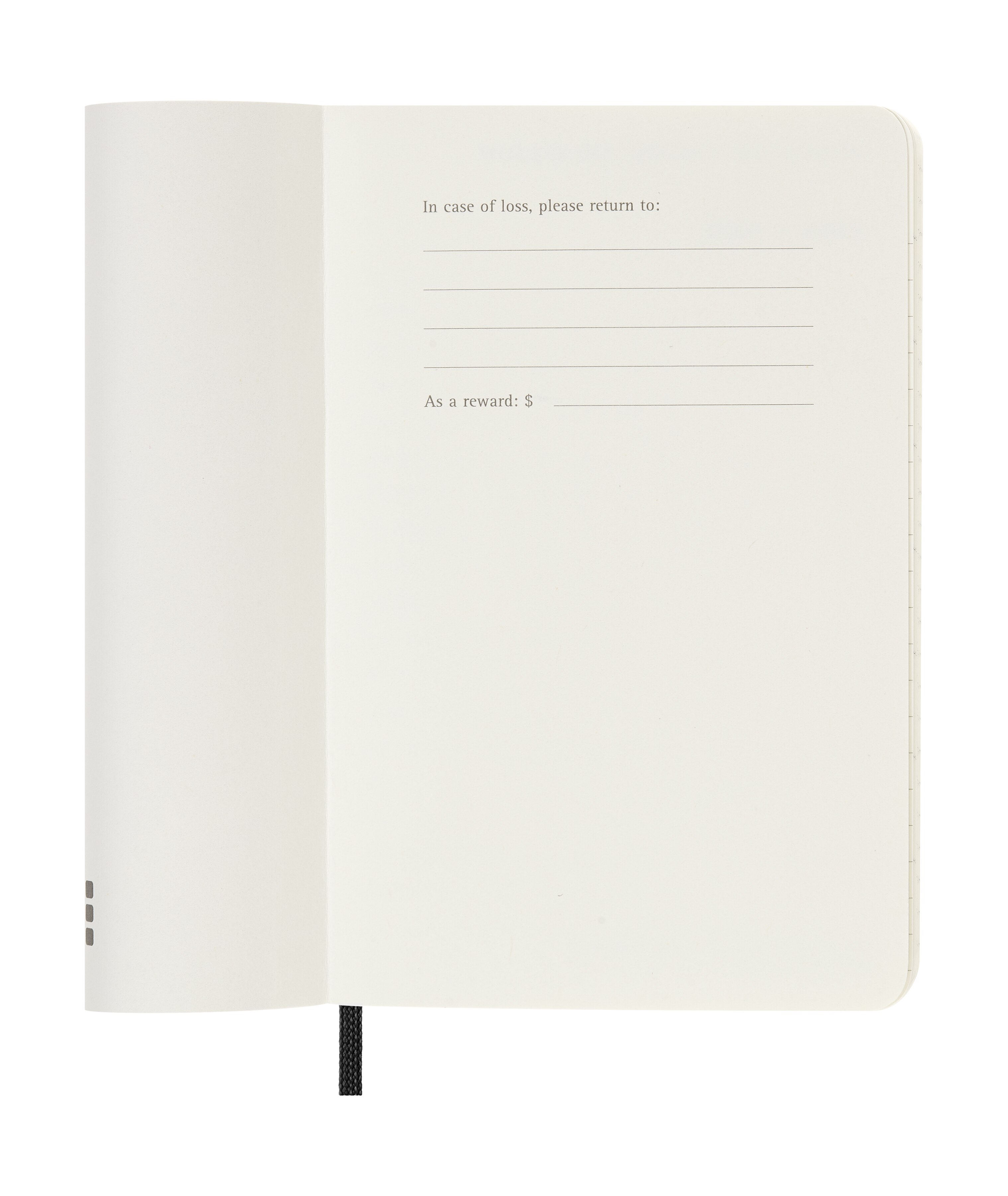Agenda Diária 12 Meses 2026 Moleskine A6 Soft Preto 3