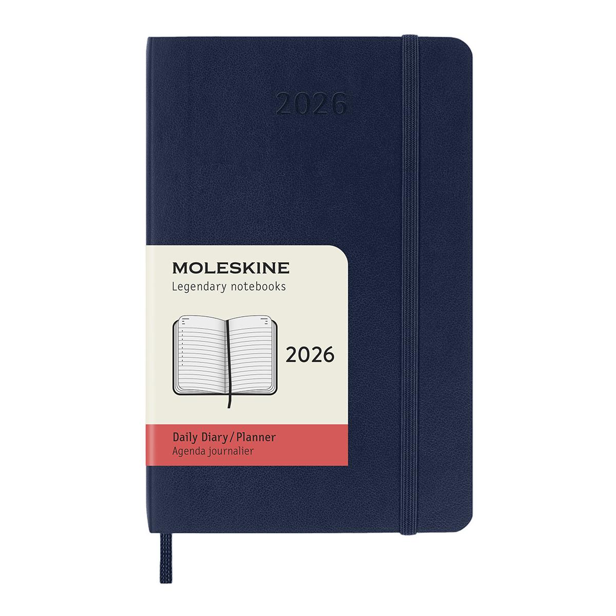Agenda Diária de Bolso 2026 Moleskine Azul Safira 1