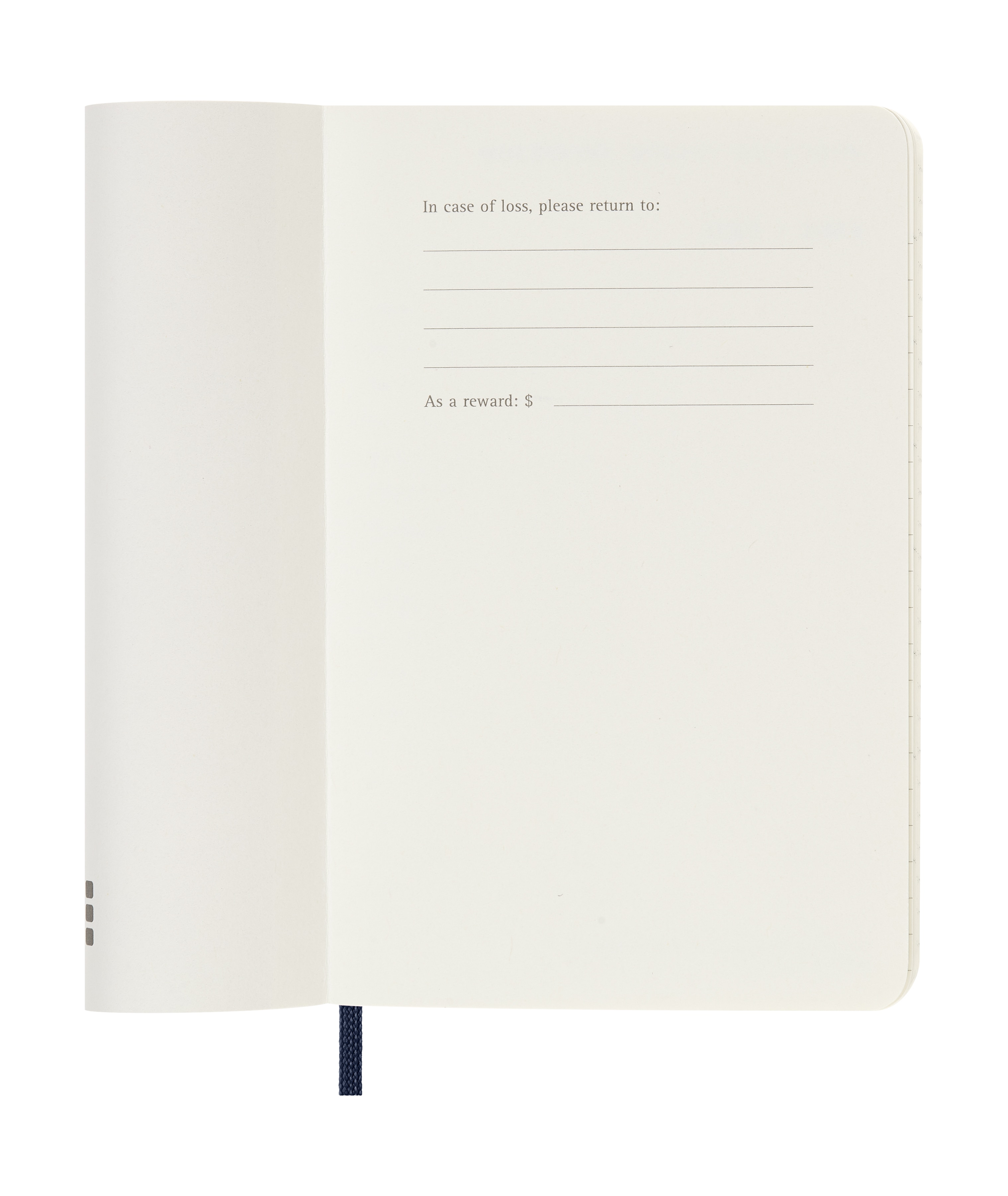 Agenda Diária de Bolso 2026 Moleskine Azul Safira 3