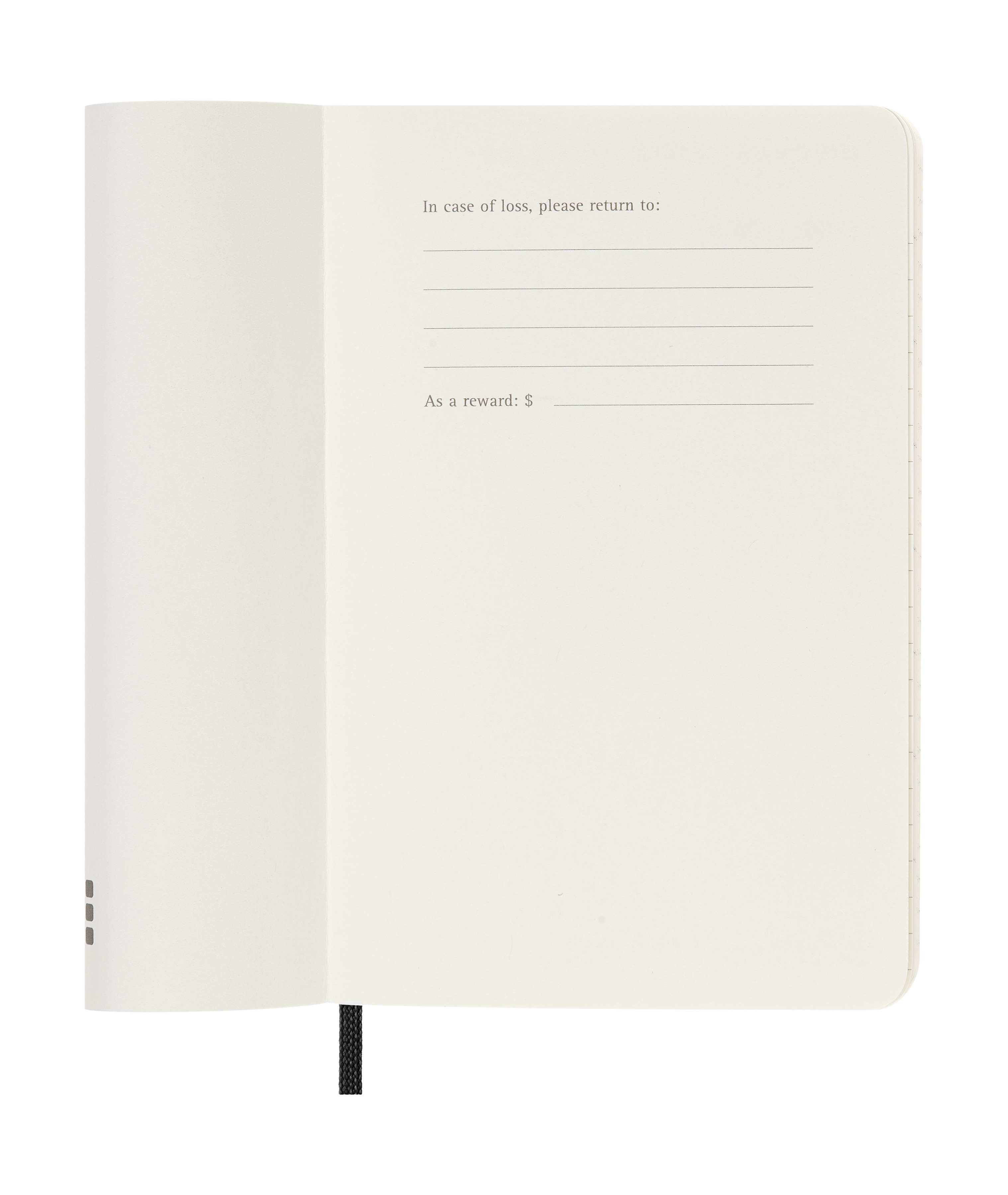 Agenda pocket 2026 semana vista tapa blanda Moleskine negro en inglés 3