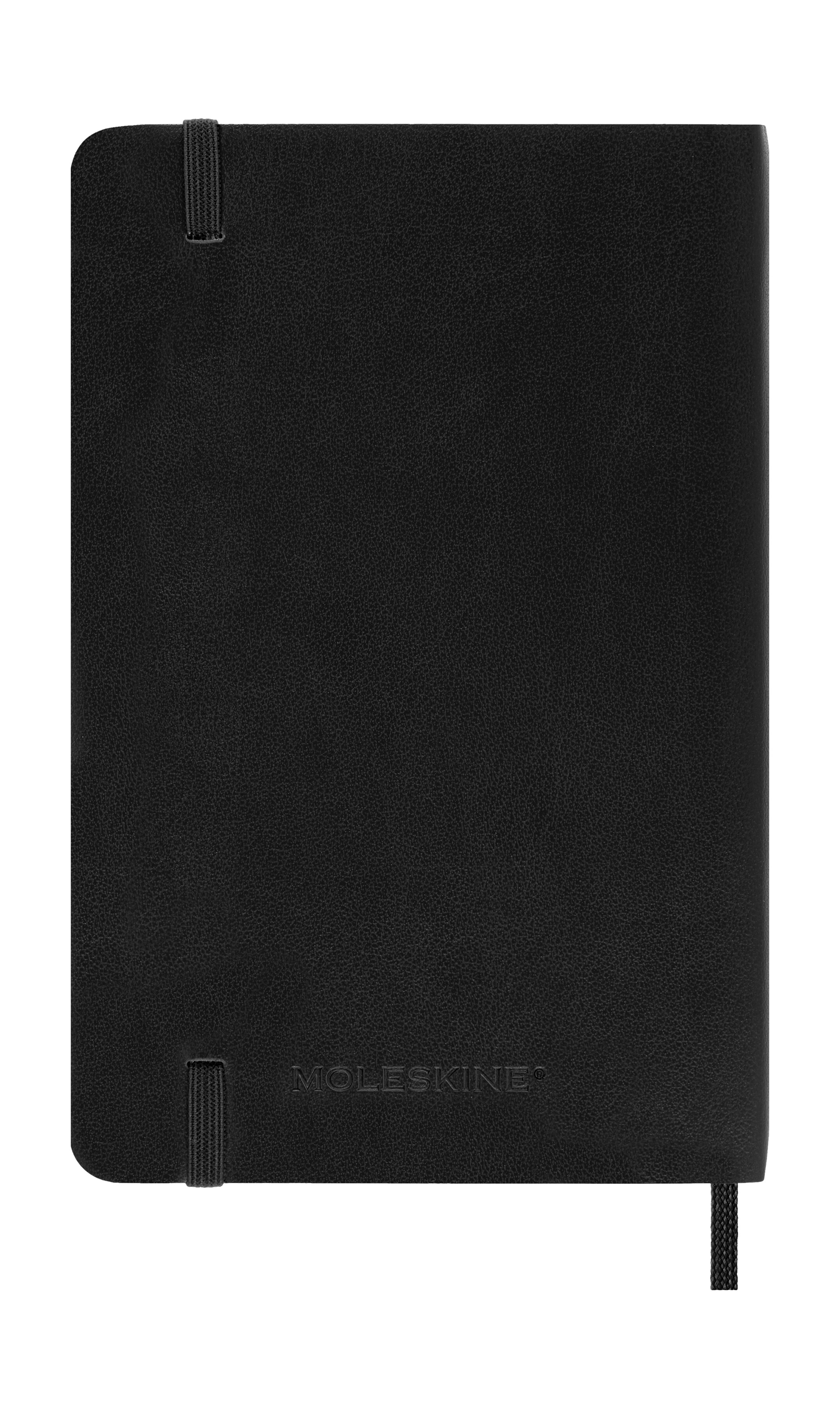 Agenda pocket 2026 semana vista tapa blanda Moleskine negro en inglés 7