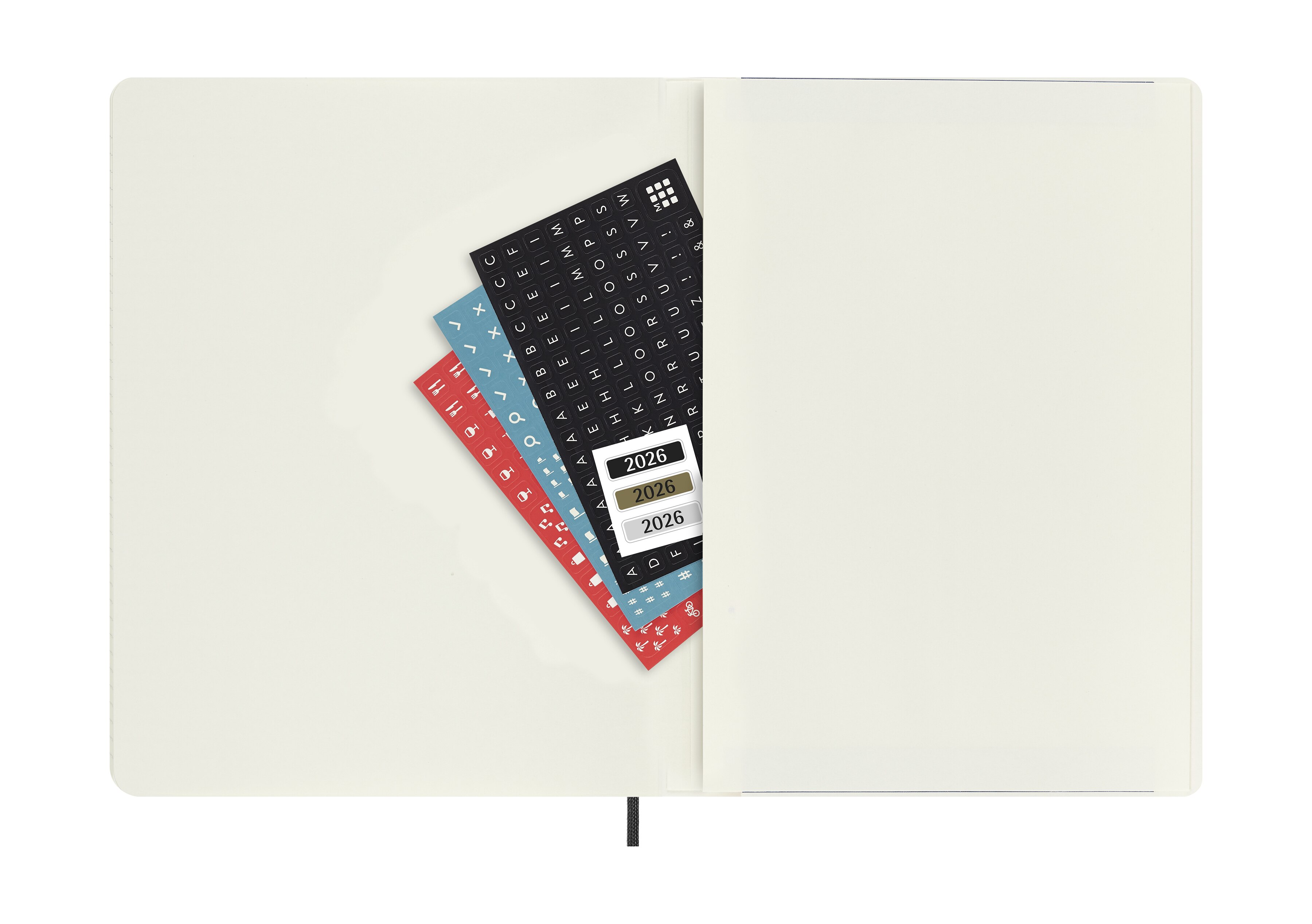 Agenda Semanal 12 Meses 2026 Moleskine XL Soft Preto 6