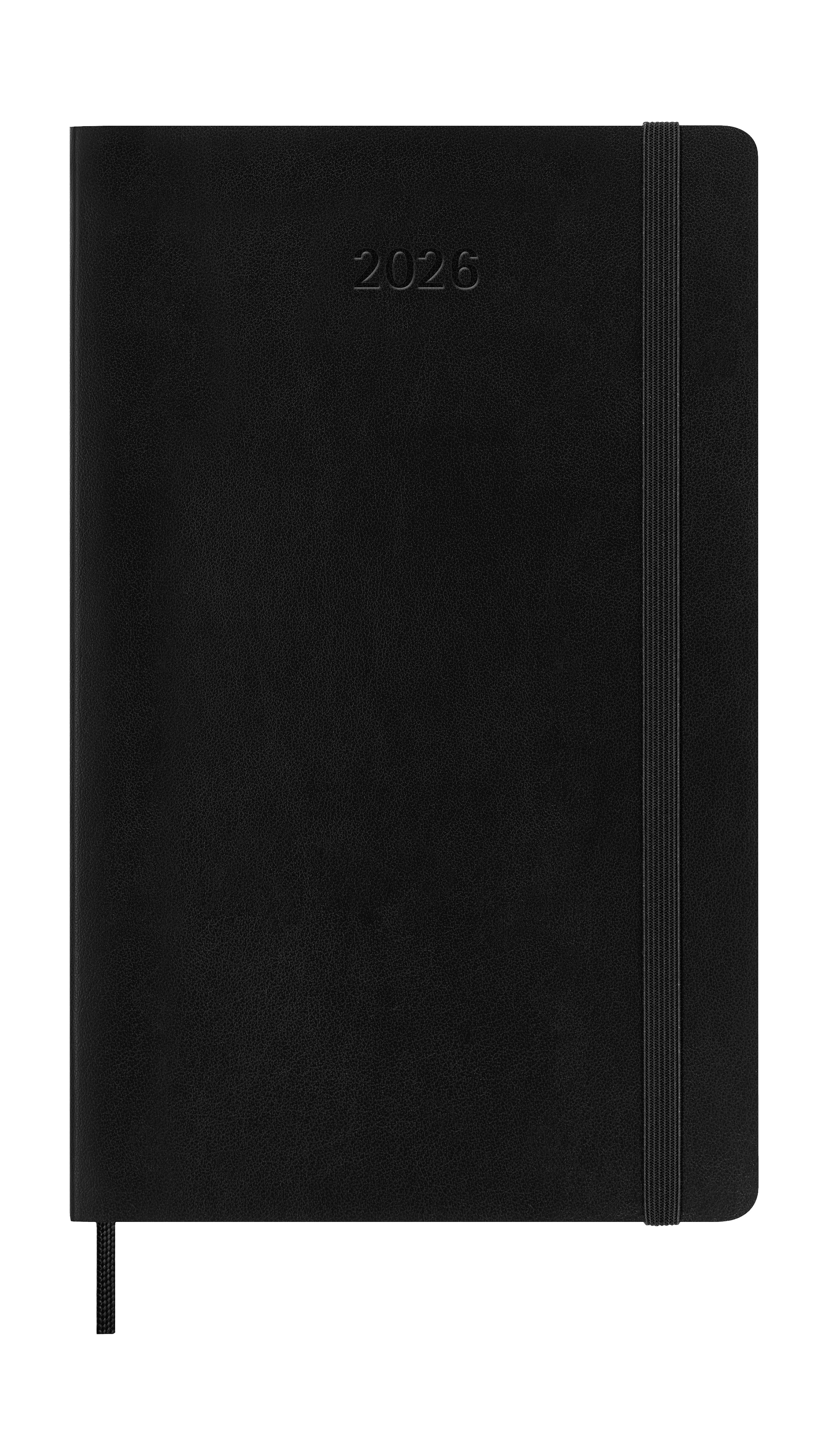 Agenda Semanal 12 Meses 2026 Moleskine Horizontal A5 Soft Preto 2