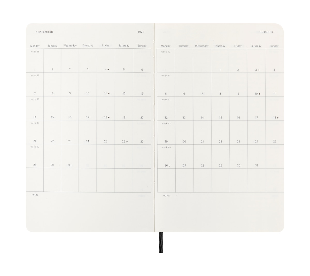 SIGEL J2311 Jolie Agenda Semanal 2022 - White Brush Marks - 13,5 X 20,3 Cm - Hardcover - 174 Páginas - Negro, Weiß